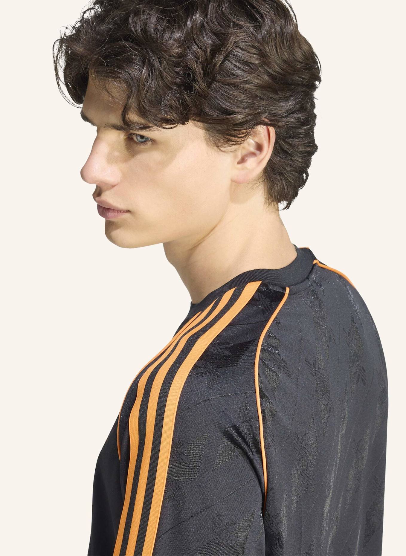 adidas AJAX AMSTERDAM ORIGINALS TRIKOT, LANGÄRMELIG: SCHWARZ