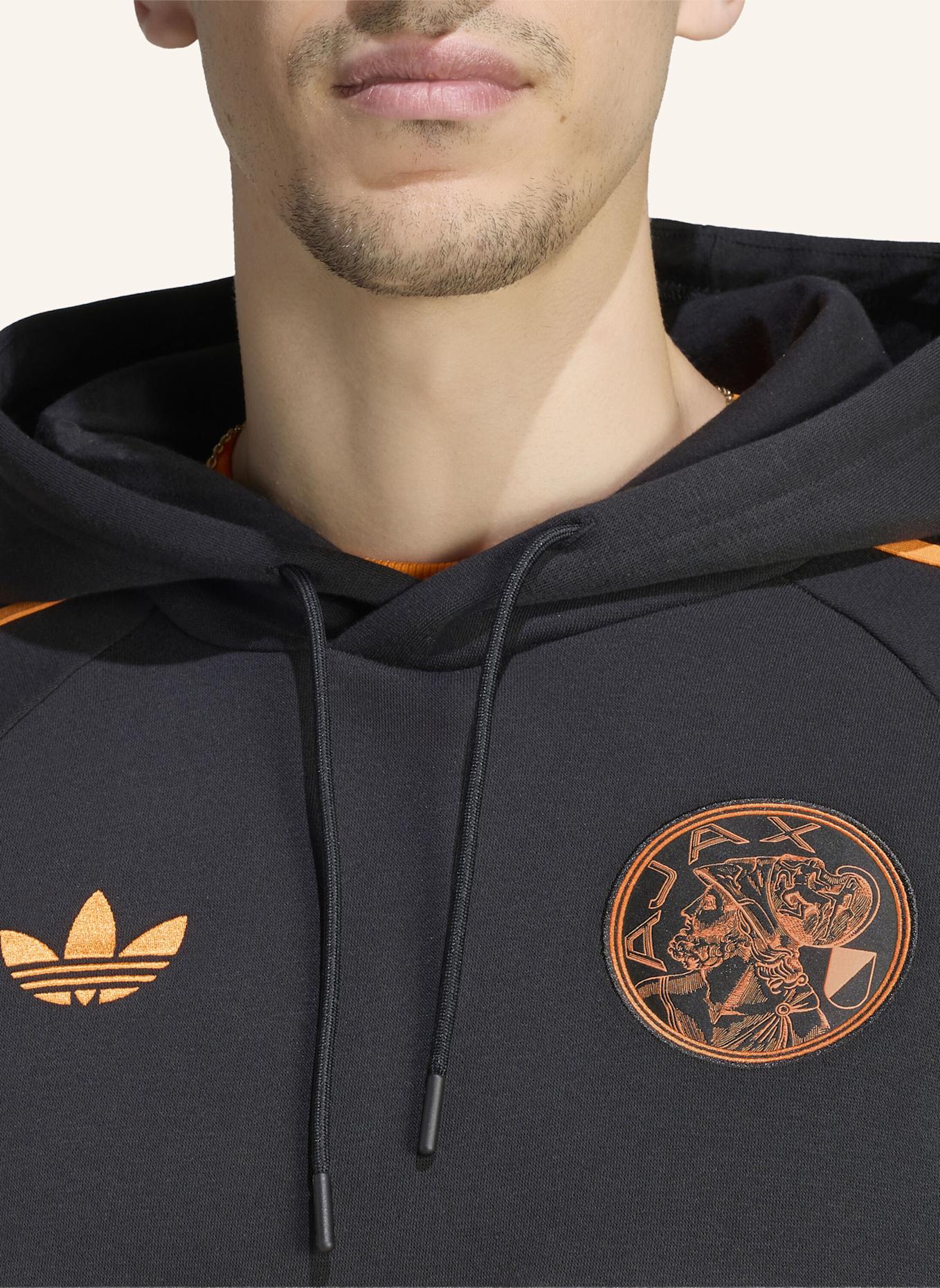 adidas AJAX AMSTERDAM ORIGINALS HOODIE: SCHWARZ