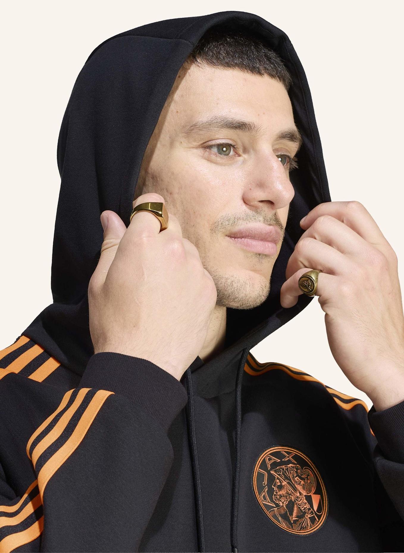 adidas AJAX AMSTERDAM ORIGINALS HOODIE: SCHWARZ