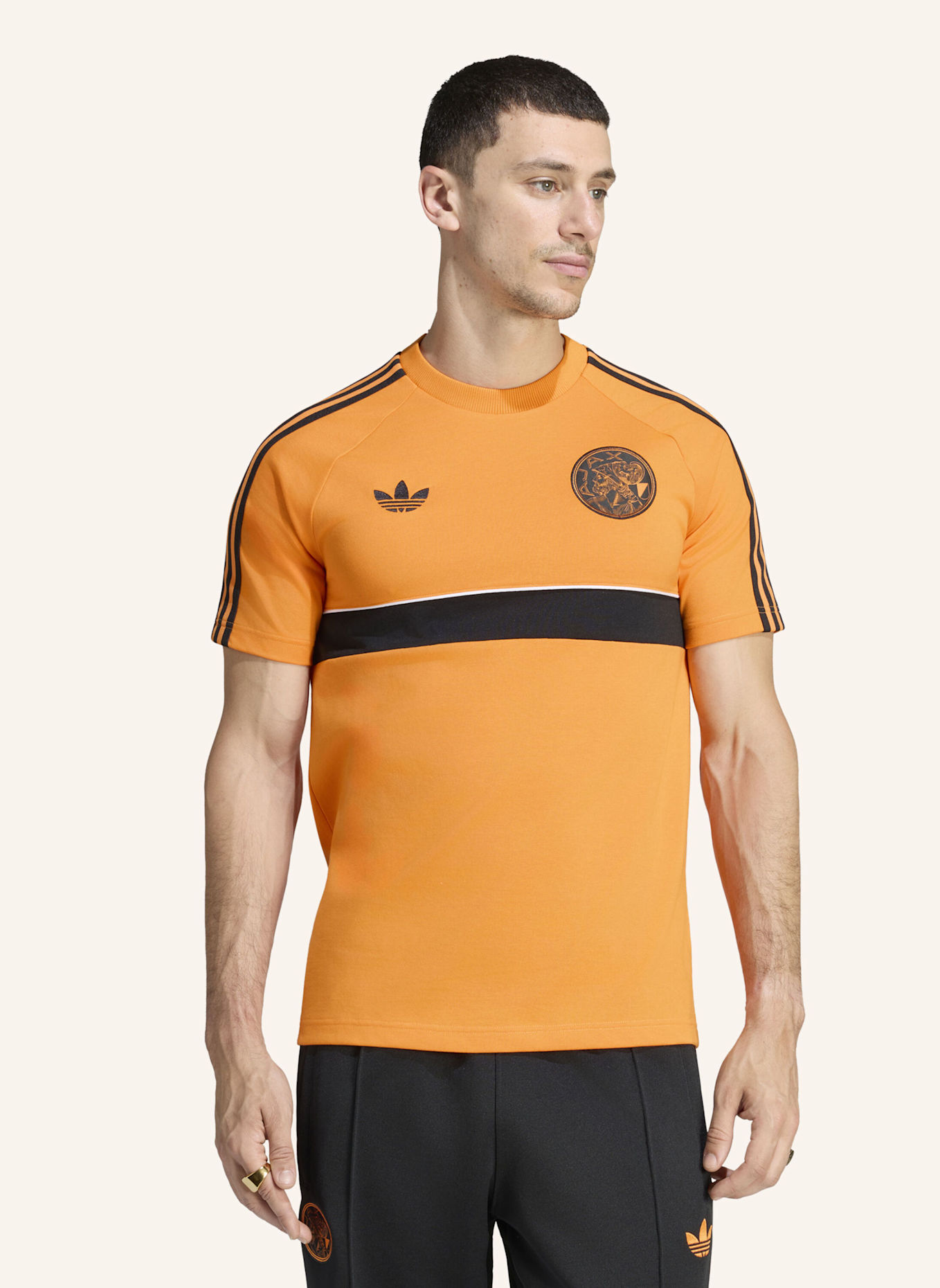 adidas AJAX AMSTERDAM ORIGINALS T-SHIRT: ORANGE