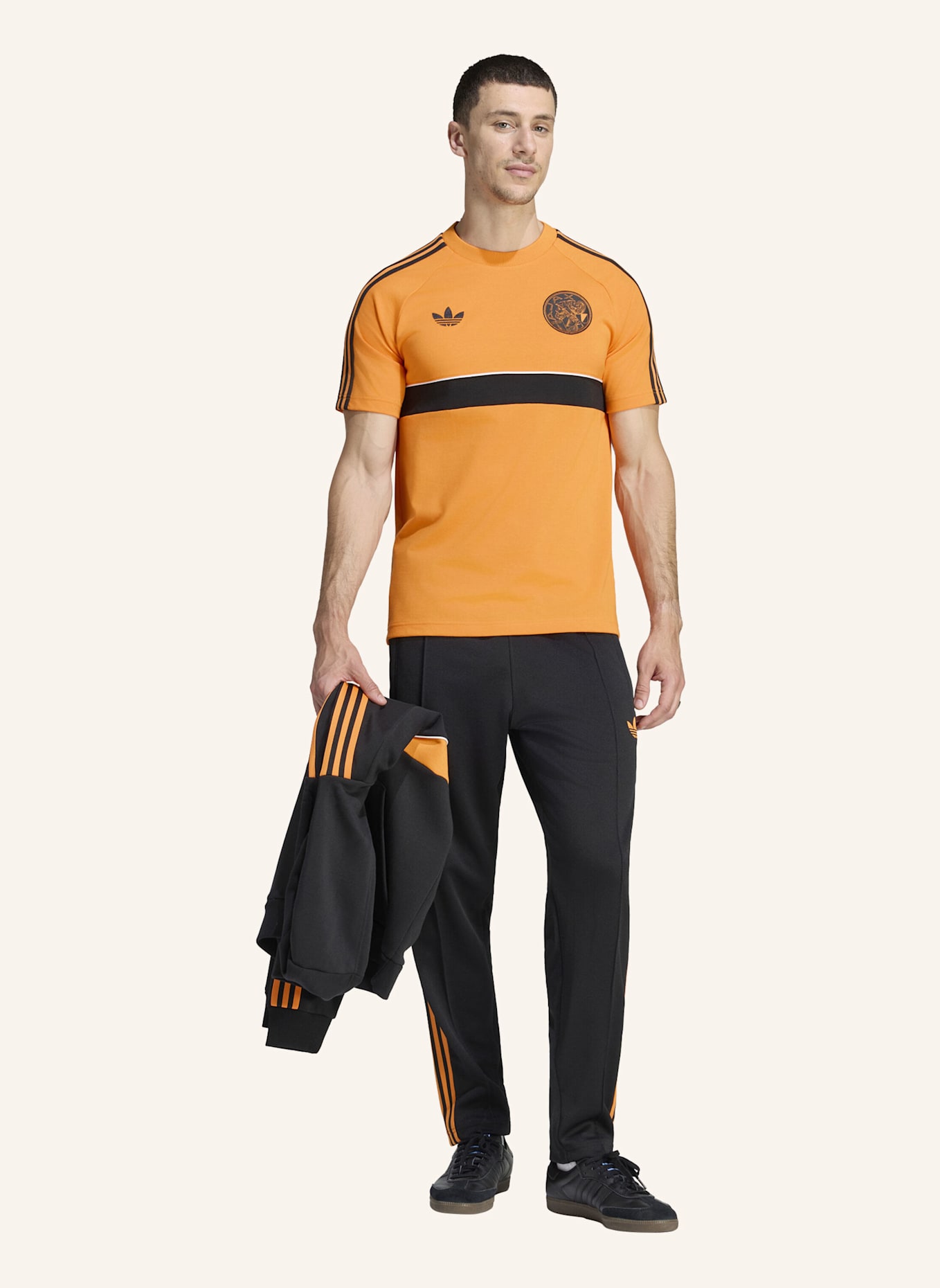 adidas AJAX AMSTERDAM ORIGINALS T-SHIRT: ORANGE