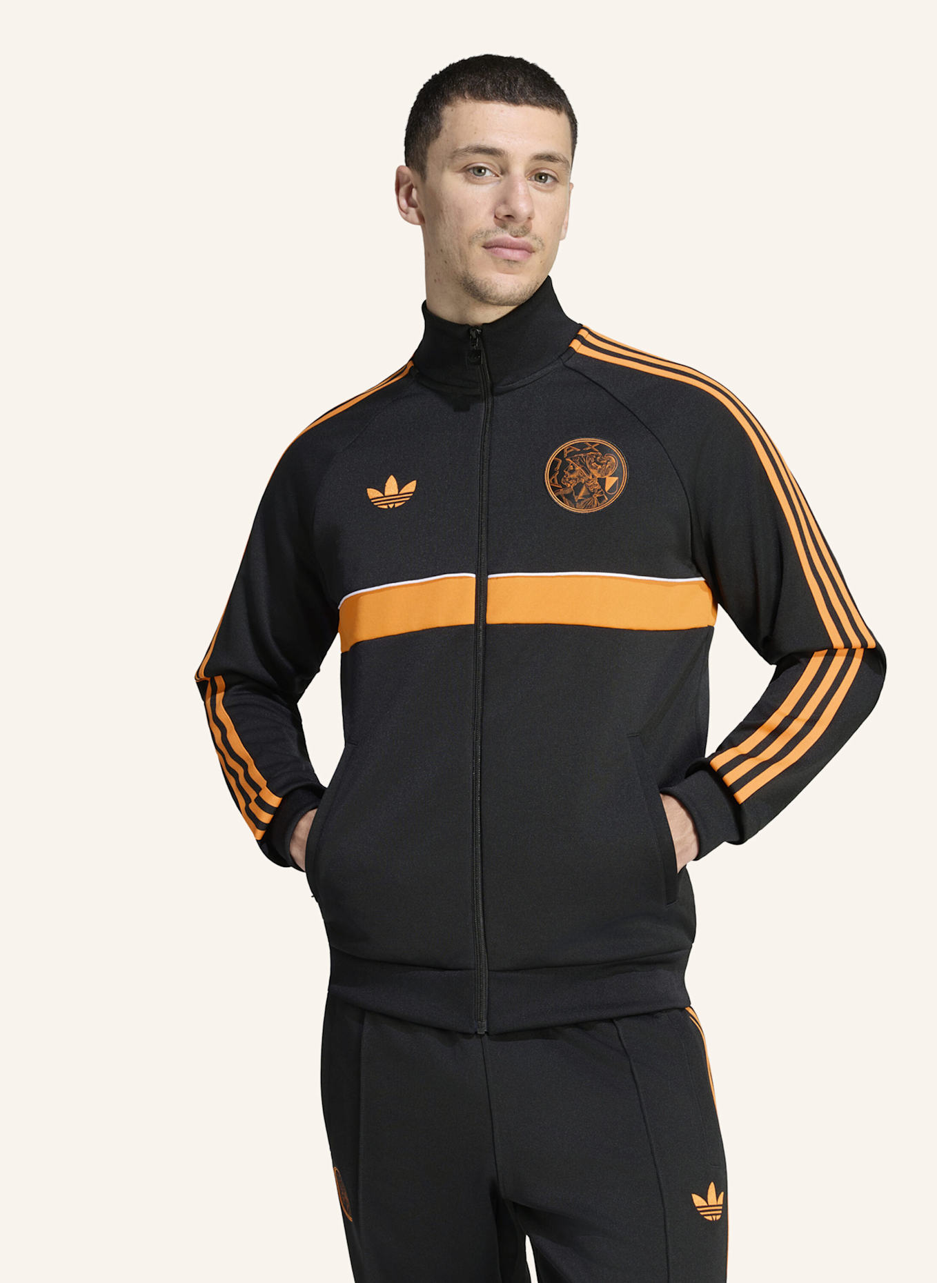 adidas AJAX AMSTERDAM ORIGINALS JACKE: SCHWARZ