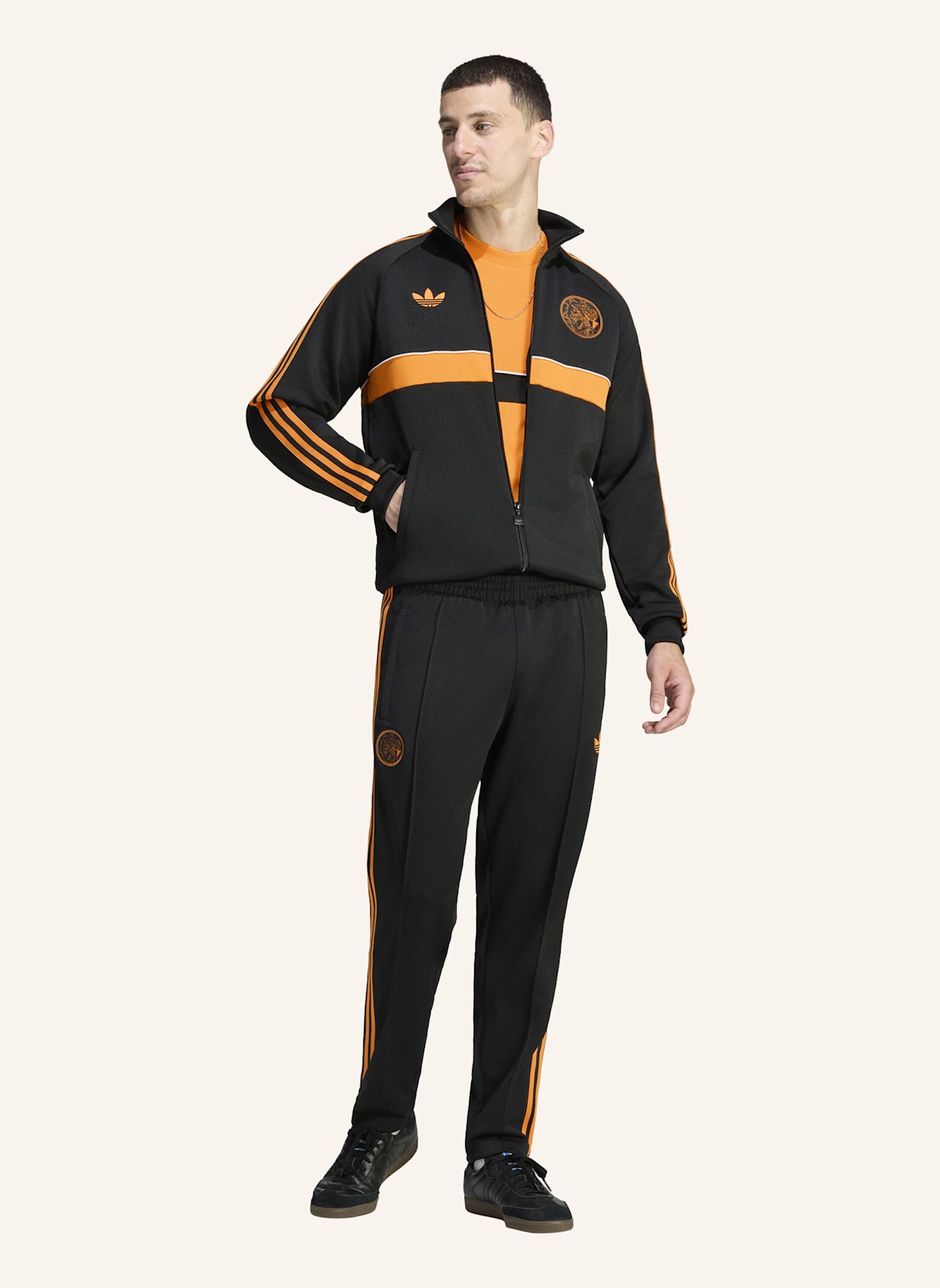 adidas AJAX AMSTERDAM ORIGINALS JACKE: SCHWARZ