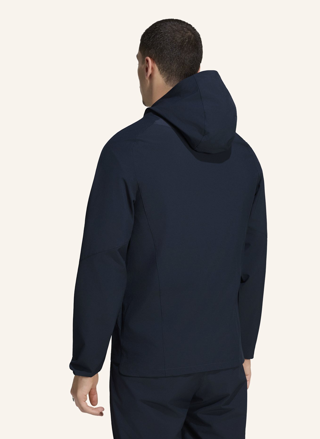 adidas REAL MADRID TIRO TRAVEL WINDBREAKER, DURCHGEHENDER REISSVERSCHLUSS: BLAU