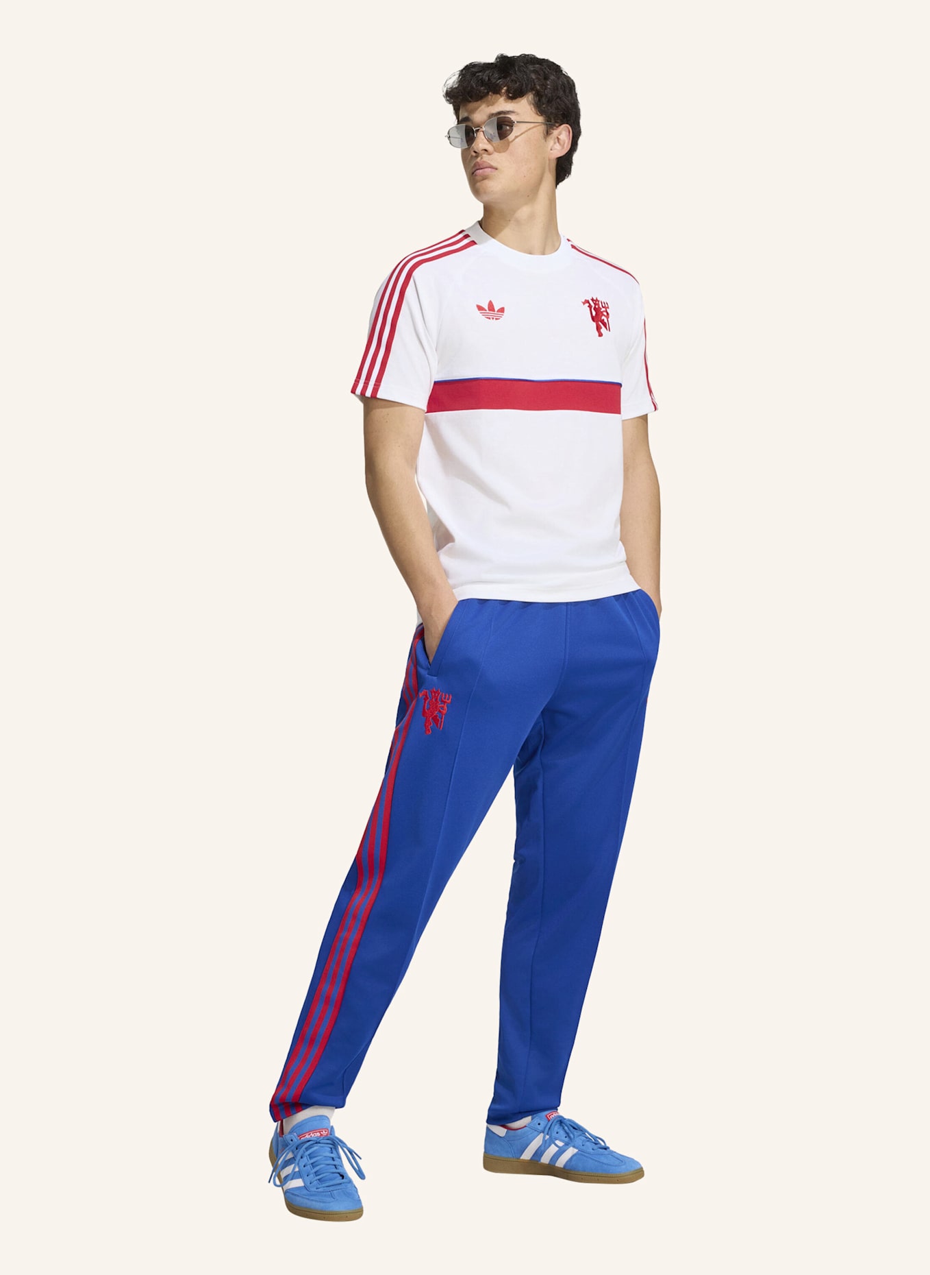 adidas MANCHESTER UNITED ORIGINALS T-SHIRT: WEISS