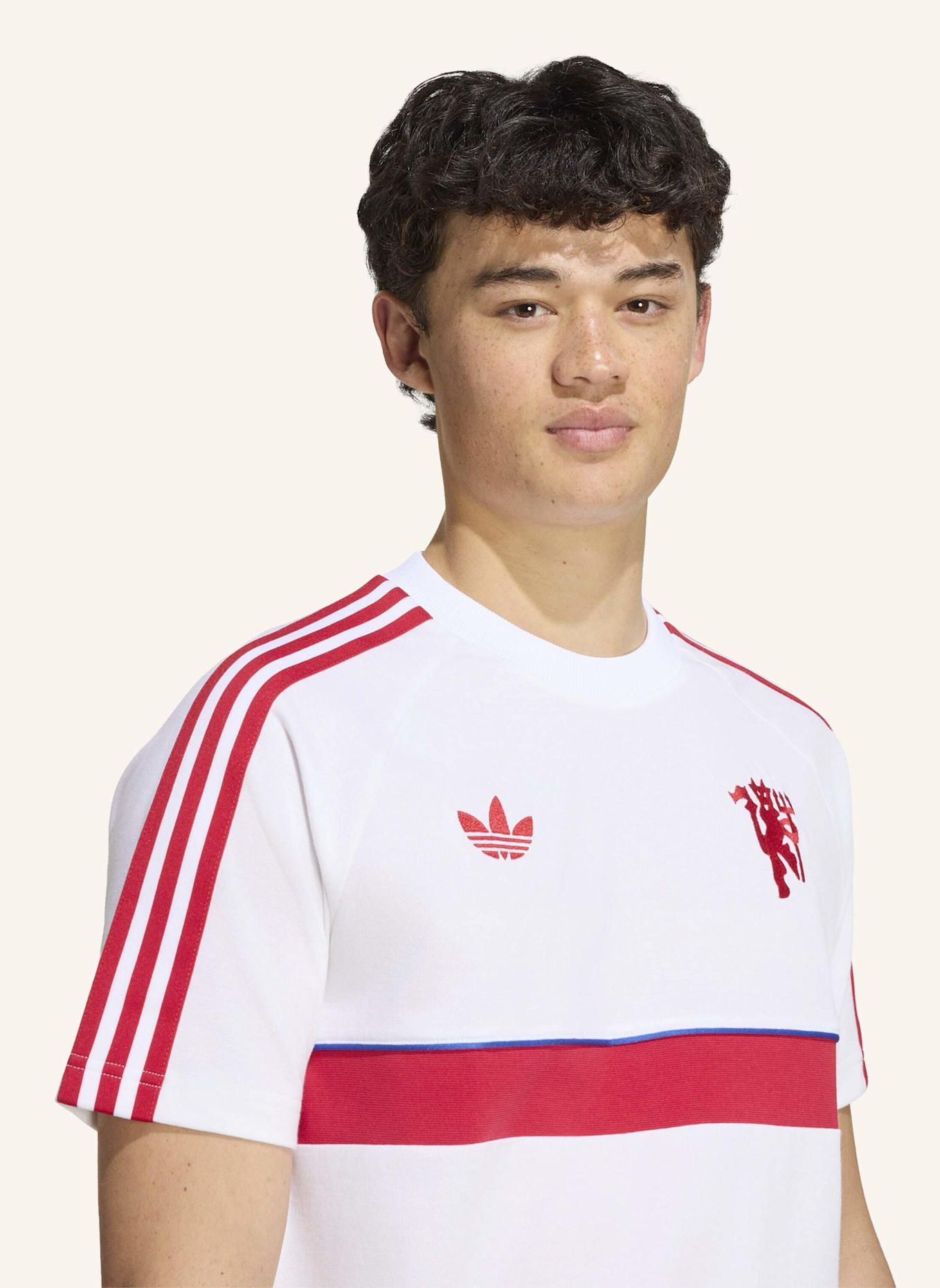 adidas MANCHESTER UNITED ORIGINALS T-SHIRT: WEISS