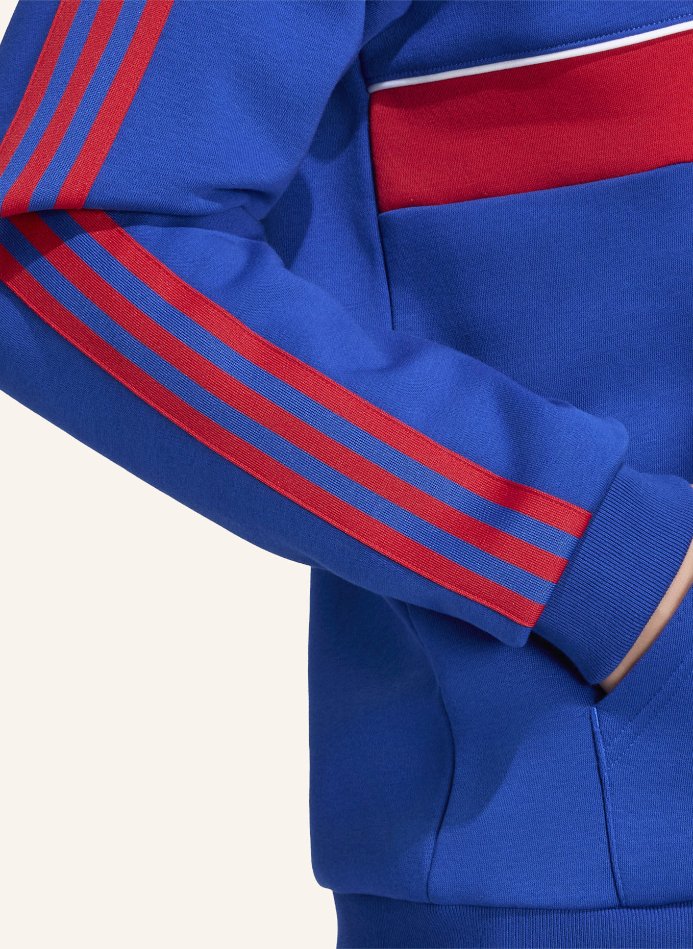 adidas MANCHESTER UNITED ORIGINALS HOODIE: BLAU