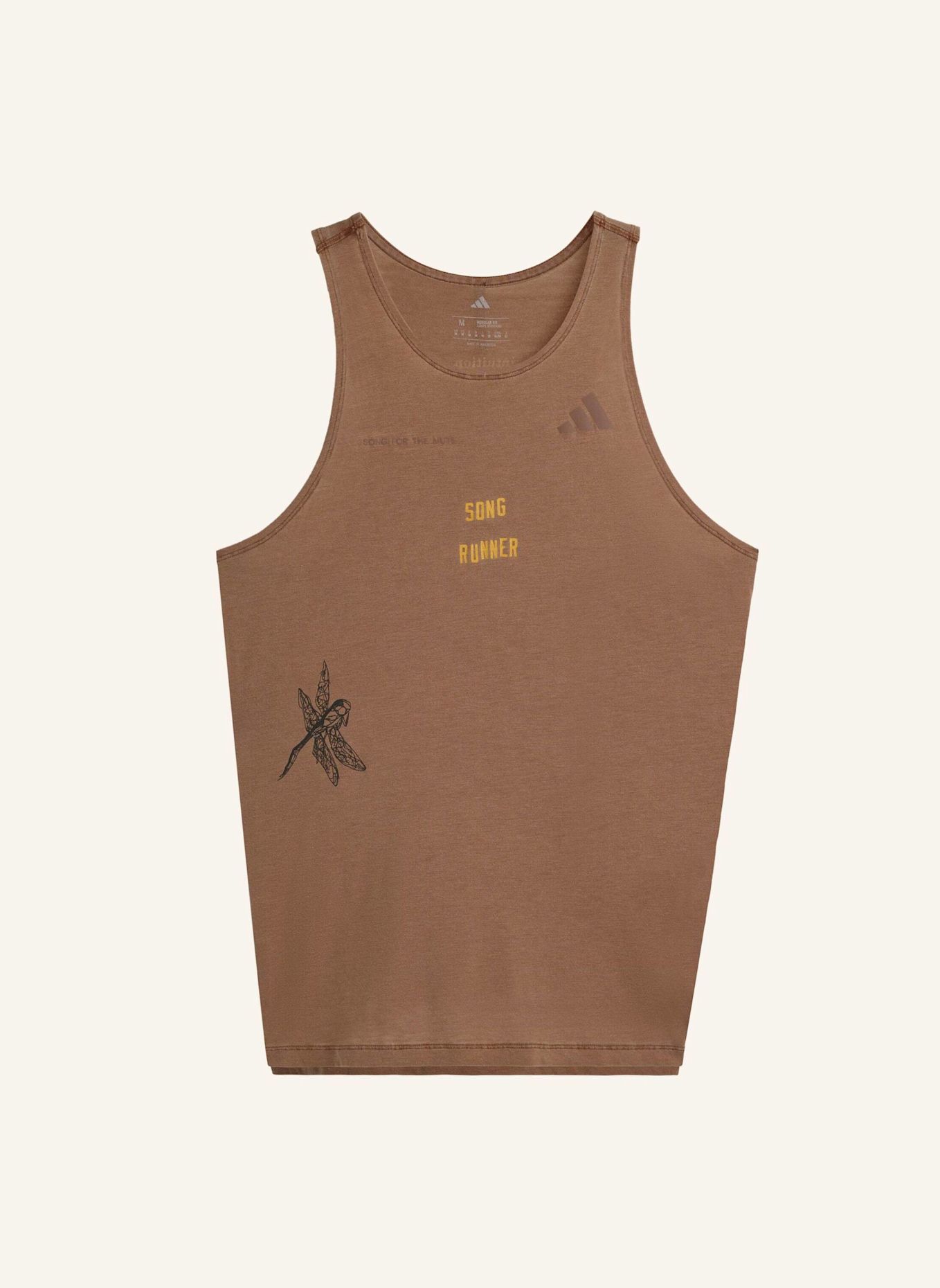 adidas ADIDAS RUNNING X SONG FOR THE MUTE TANKTOP: BRAUN