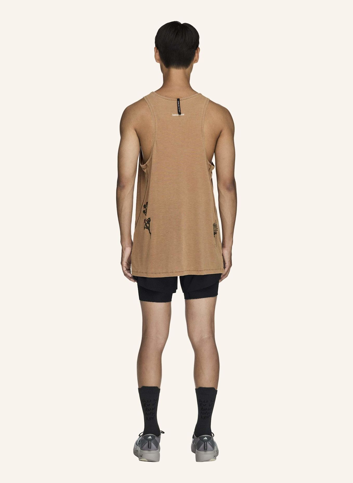 adidas ADIDAS RUNNING X SONG FOR THE MUTE TANKTOP: BRAUN