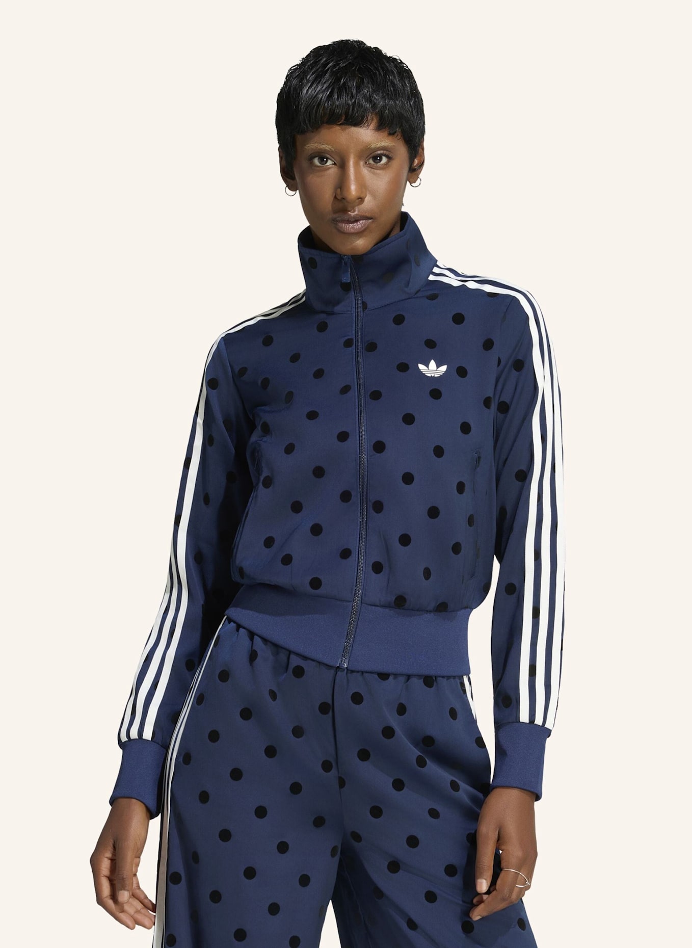 adidas Originals Satinjacke SATIN POLKA DOTS: BLAU