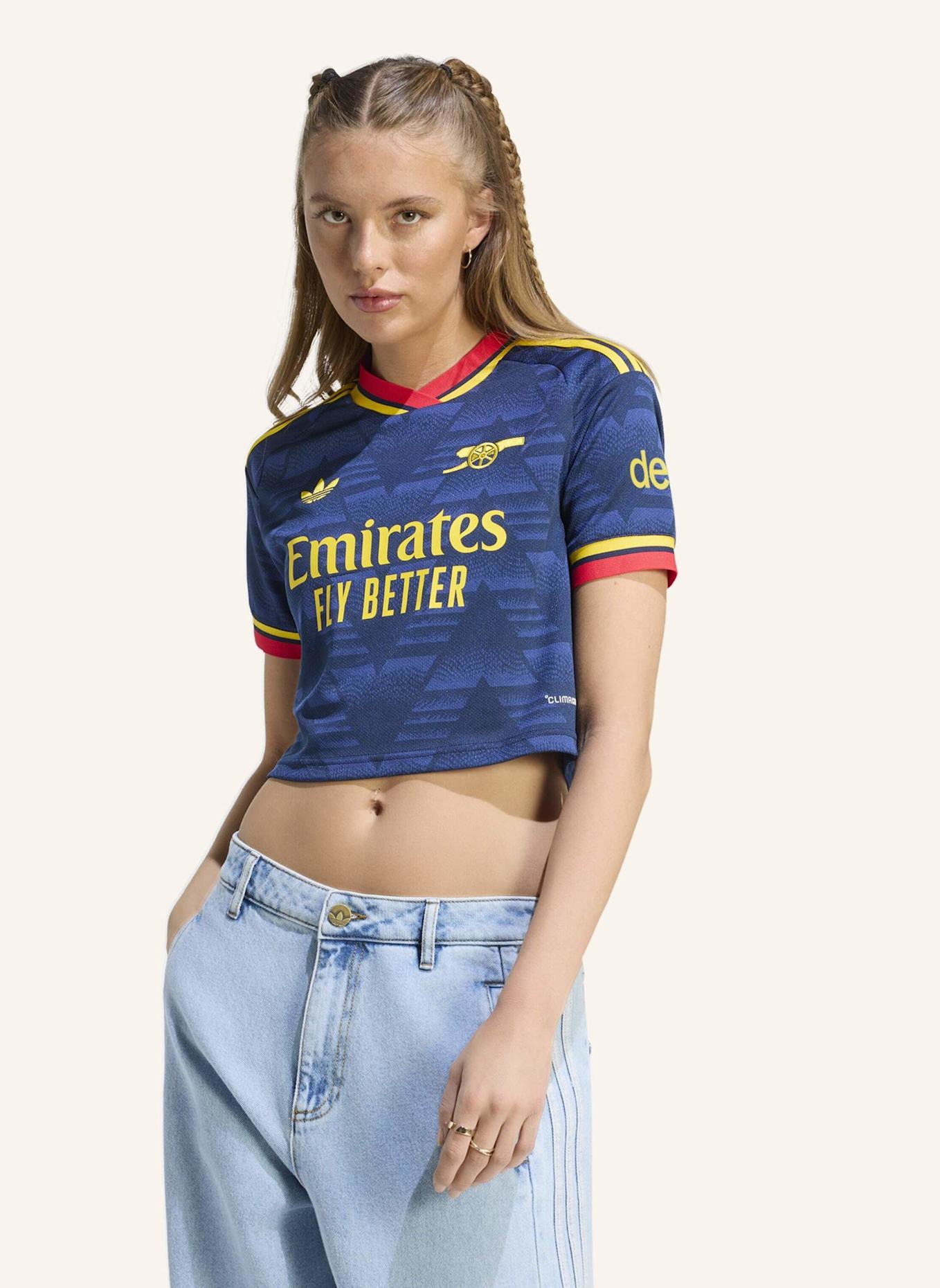 adidas ARSENAL FC 26/27 AUSWÄRTSTRIKOT, KÜRZER GESCHNITTEN: BLAU