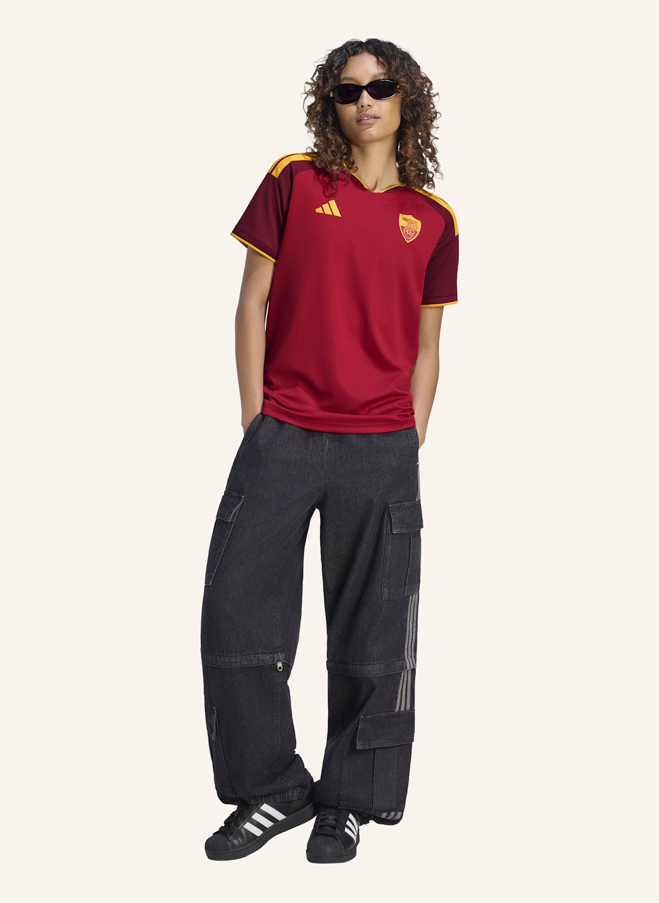 adidas AS ROM 26/27 HEIMTRIKOT: ROT