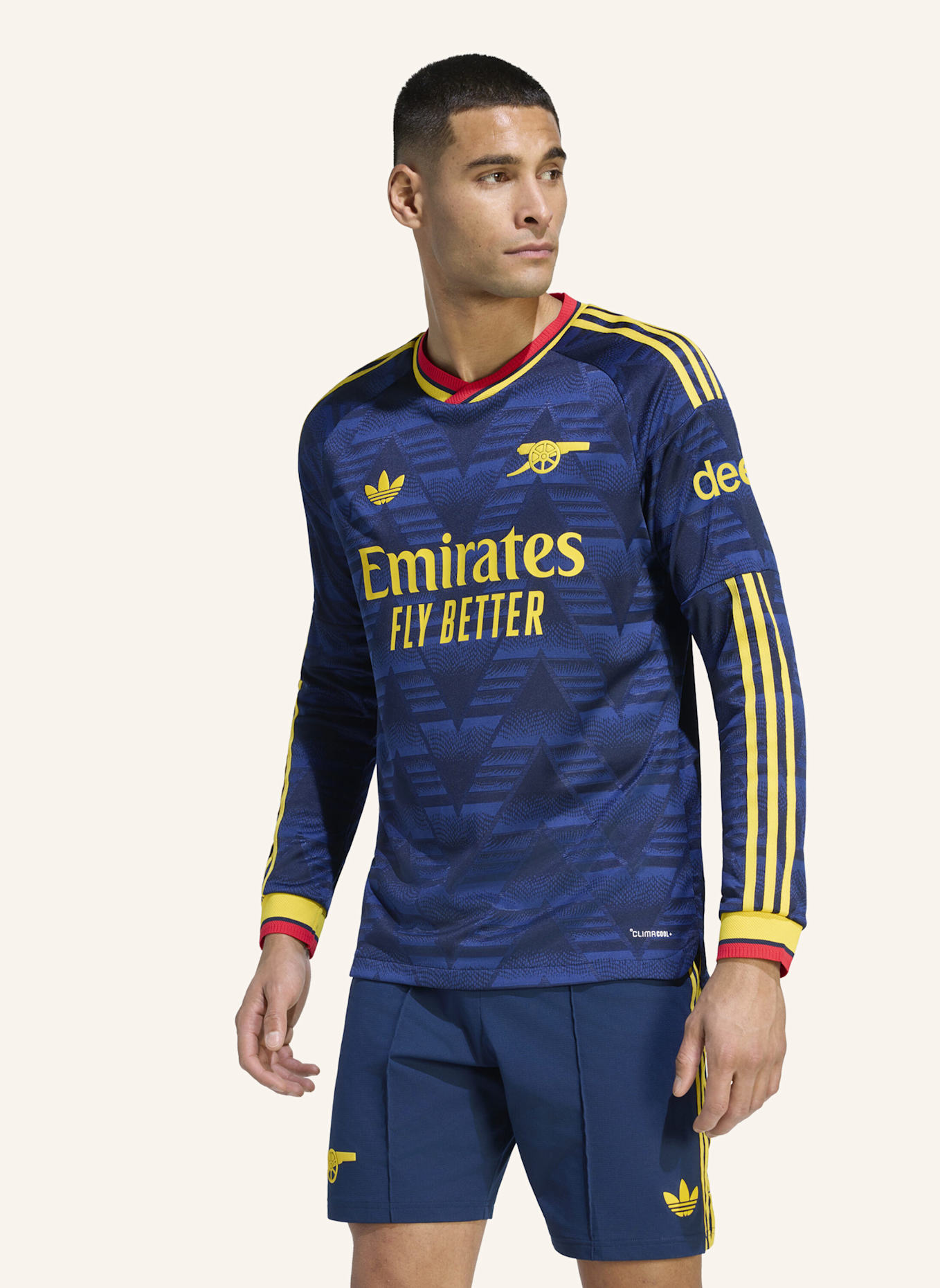 adidas ARSENAL FC 26/27 AUTHENTIC AUSWÄRTSTRIKOT, LANGÄRMLIG: BLAU