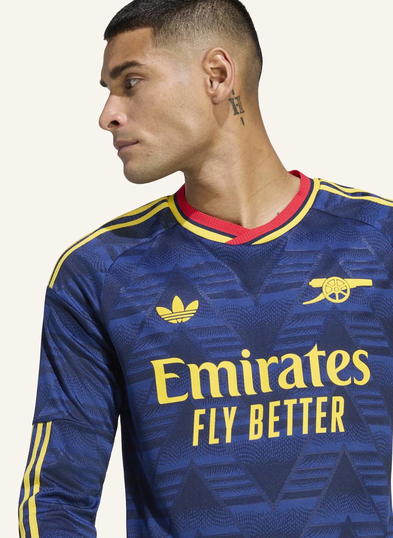 adidas ARSENAL FC 26/27 AUTHENTIC AUSWÄRTSTRIKOT, LANGÄRMLIG: BLAU