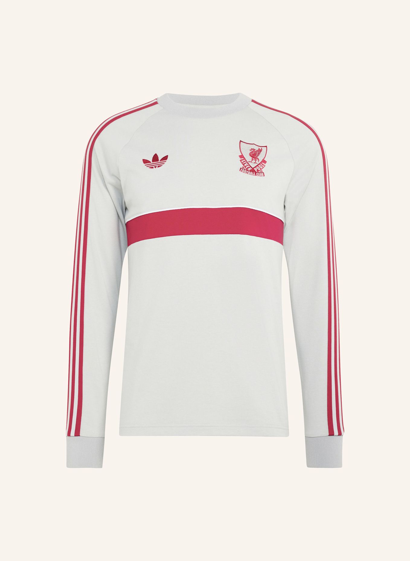adidas LIVERPOOL FC ORIGINALS LANGARMSHIRT: GRAU
