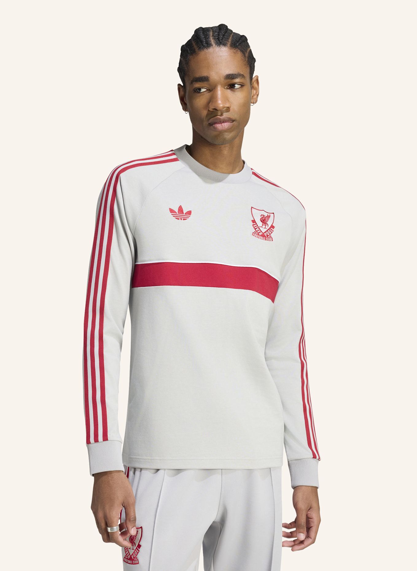 adidas LIVERPOOL FC ORIGINALS LANGARMSHIRT: GRAU