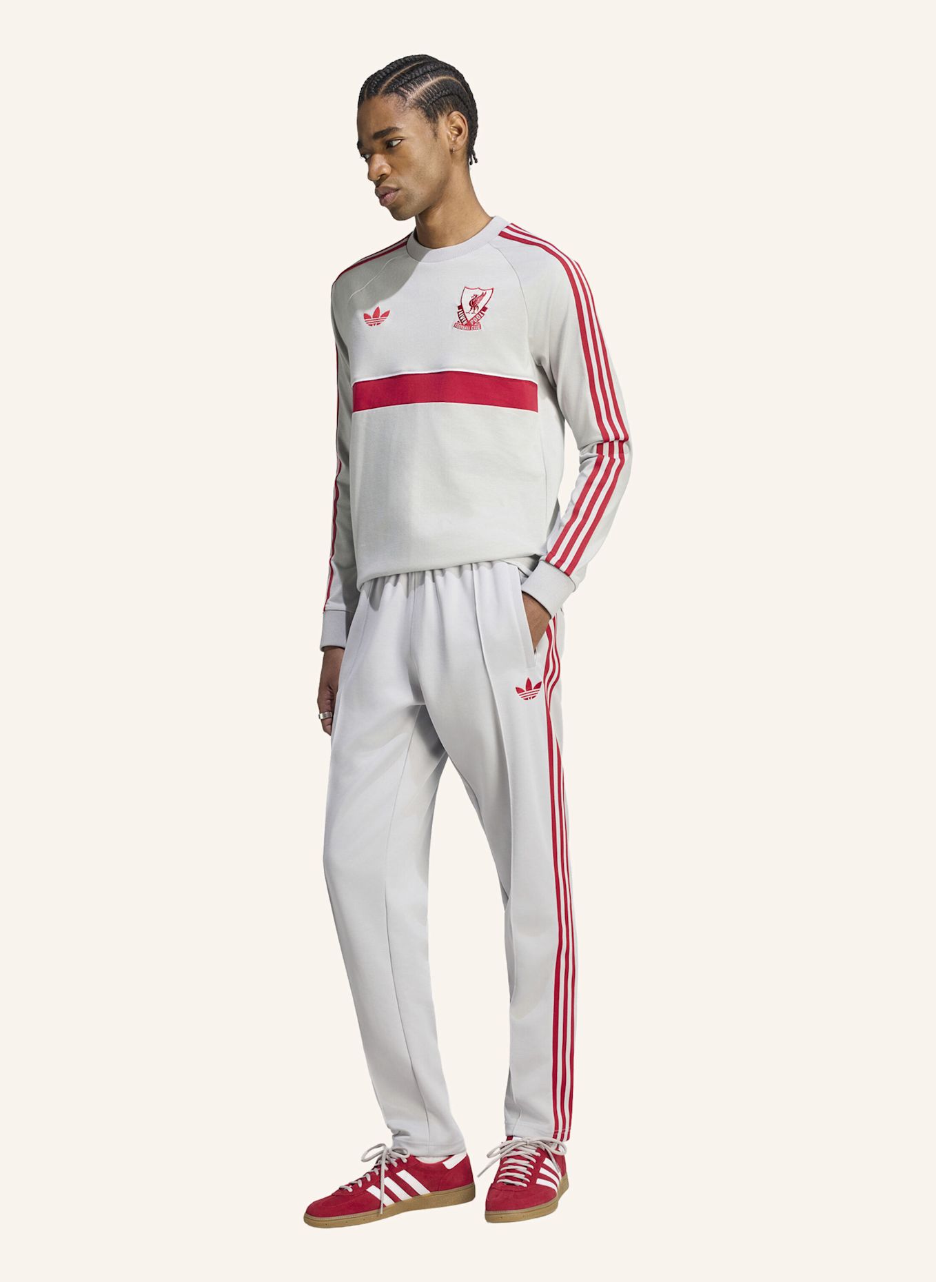 adidas LIVERPOOL FC ORIGINALS LANGARMSHIRT: GRAU