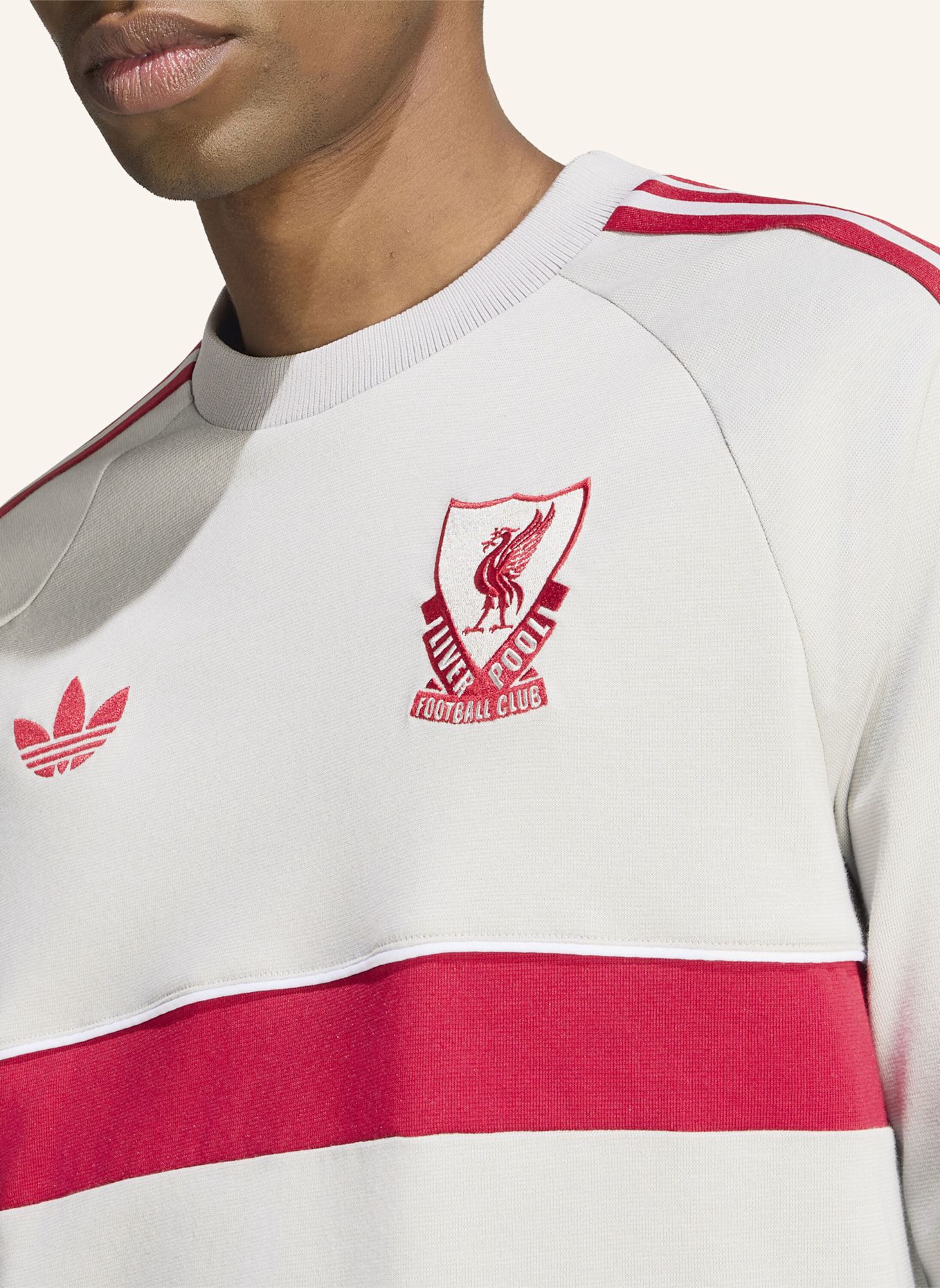 adidas LIVERPOOL FC ORIGINALS LANGARMSHIRT: GRAU
