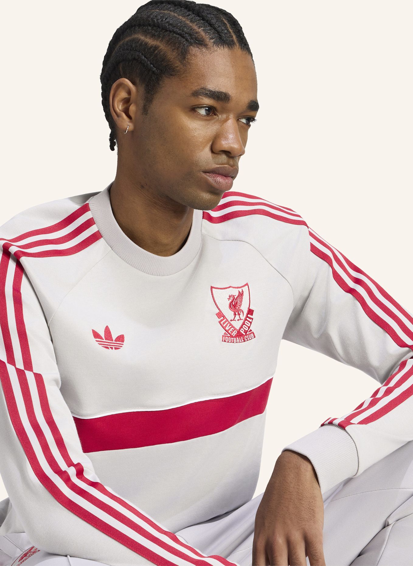 adidas LIVERPOOL FC ORIGINALS LANGARMSHIRT: GRAU