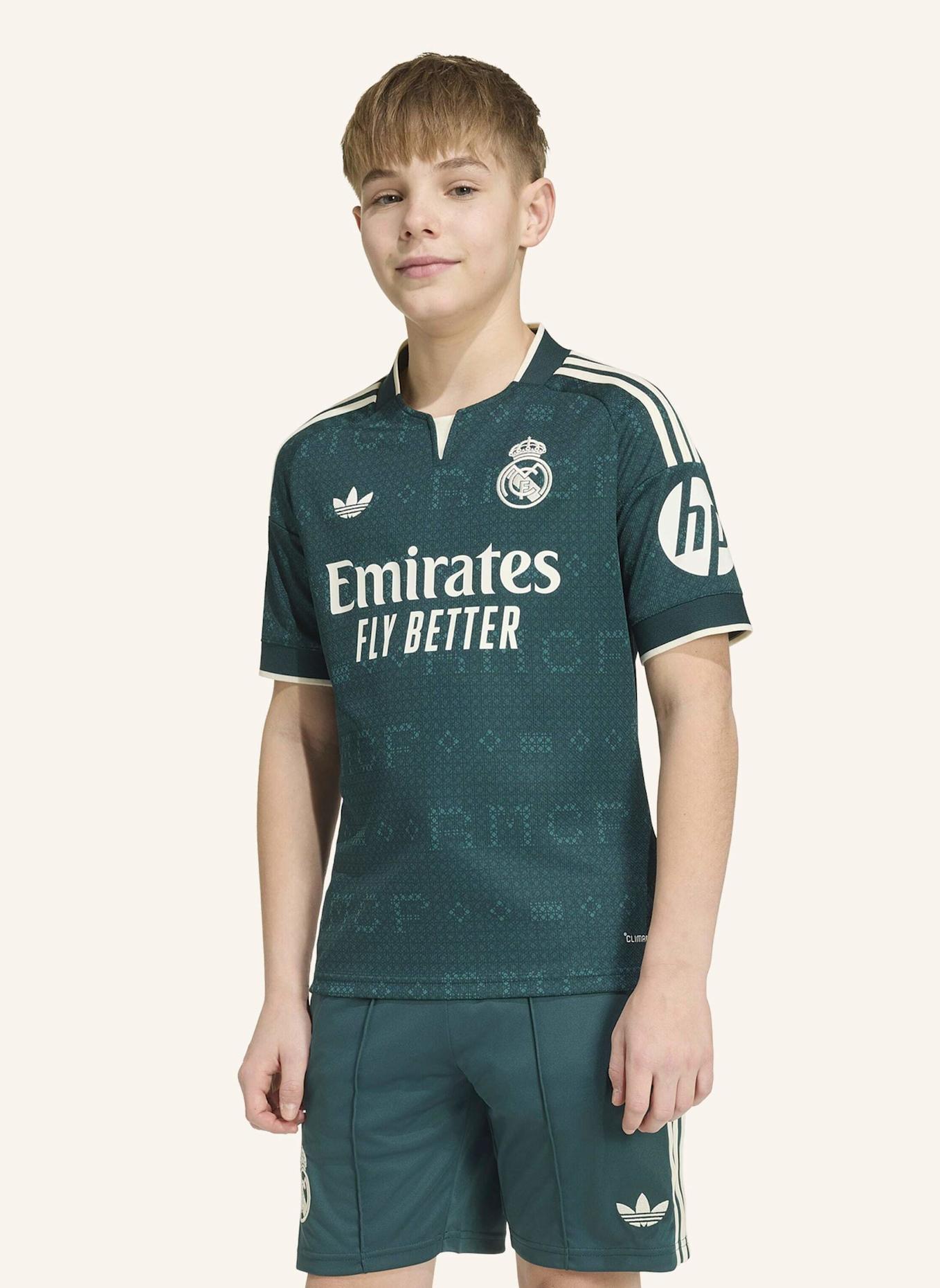 adidas REAL MADRID 26/27 KIDS AUSWÄRTSTRIKOT: GRÜN