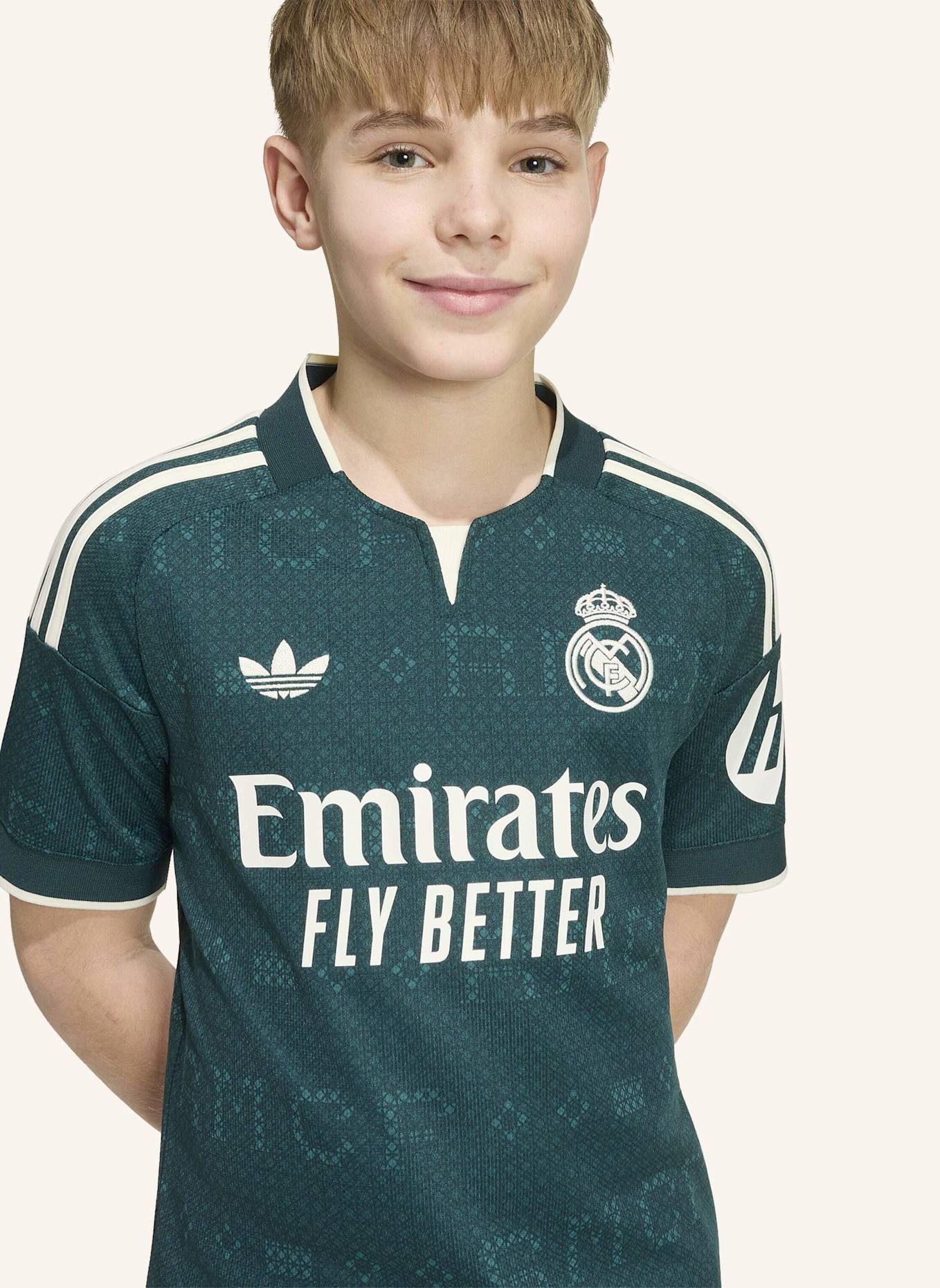 adidas REAL MADRID 26/27 KIDS AUSWÄRTSTRIKOT: GRÜN