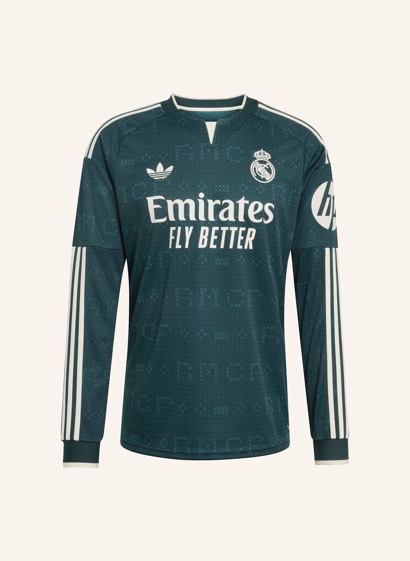 adidas REAL MADRID 26/27 AUSWÄRTSTRIKOT, LANGÄRMLIG: GRÜN