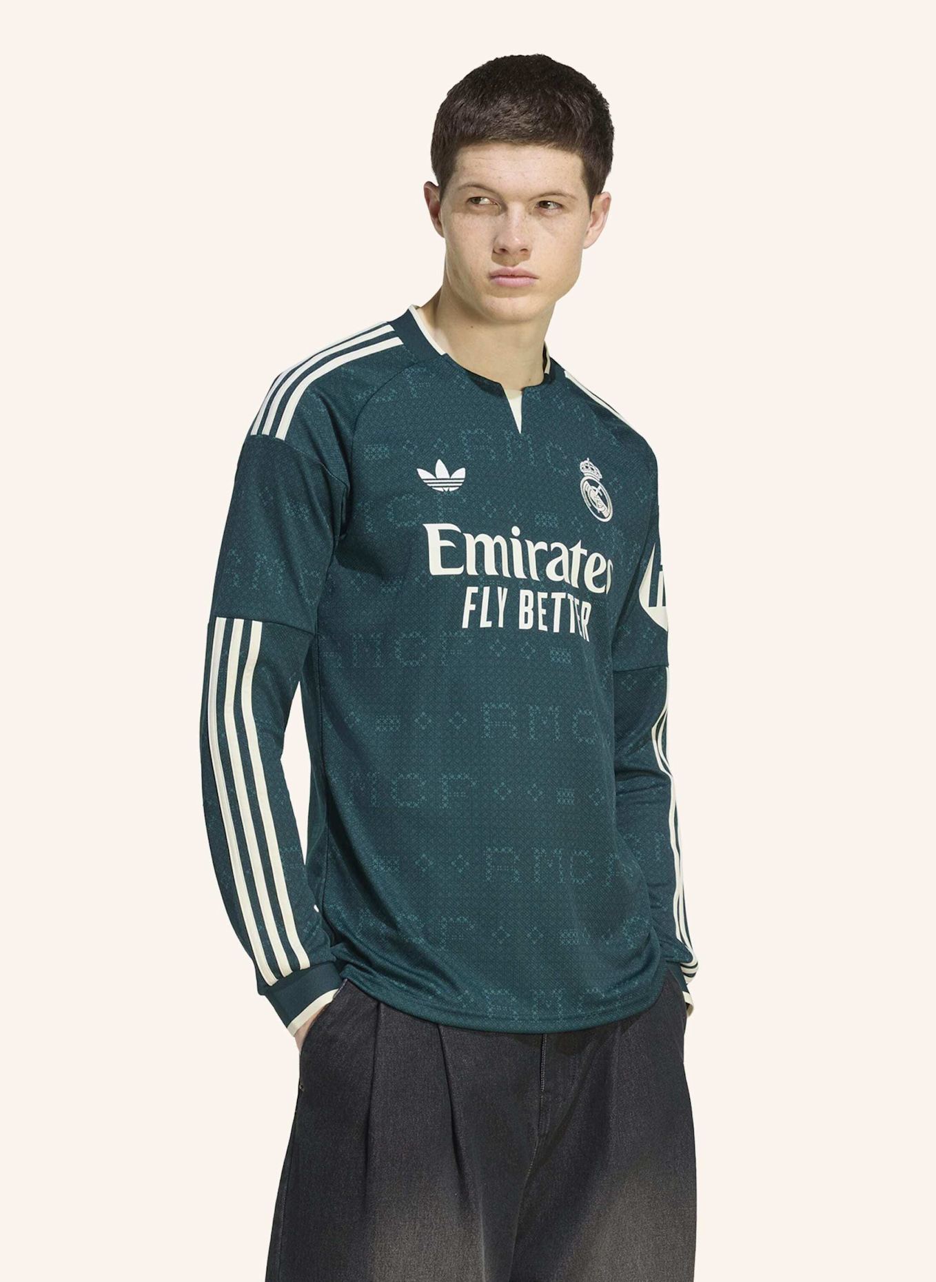 adidas REAL MADRID 26/27 AUSWÄRTSTRIKOT, LANGÄRMLIG: GRÜN