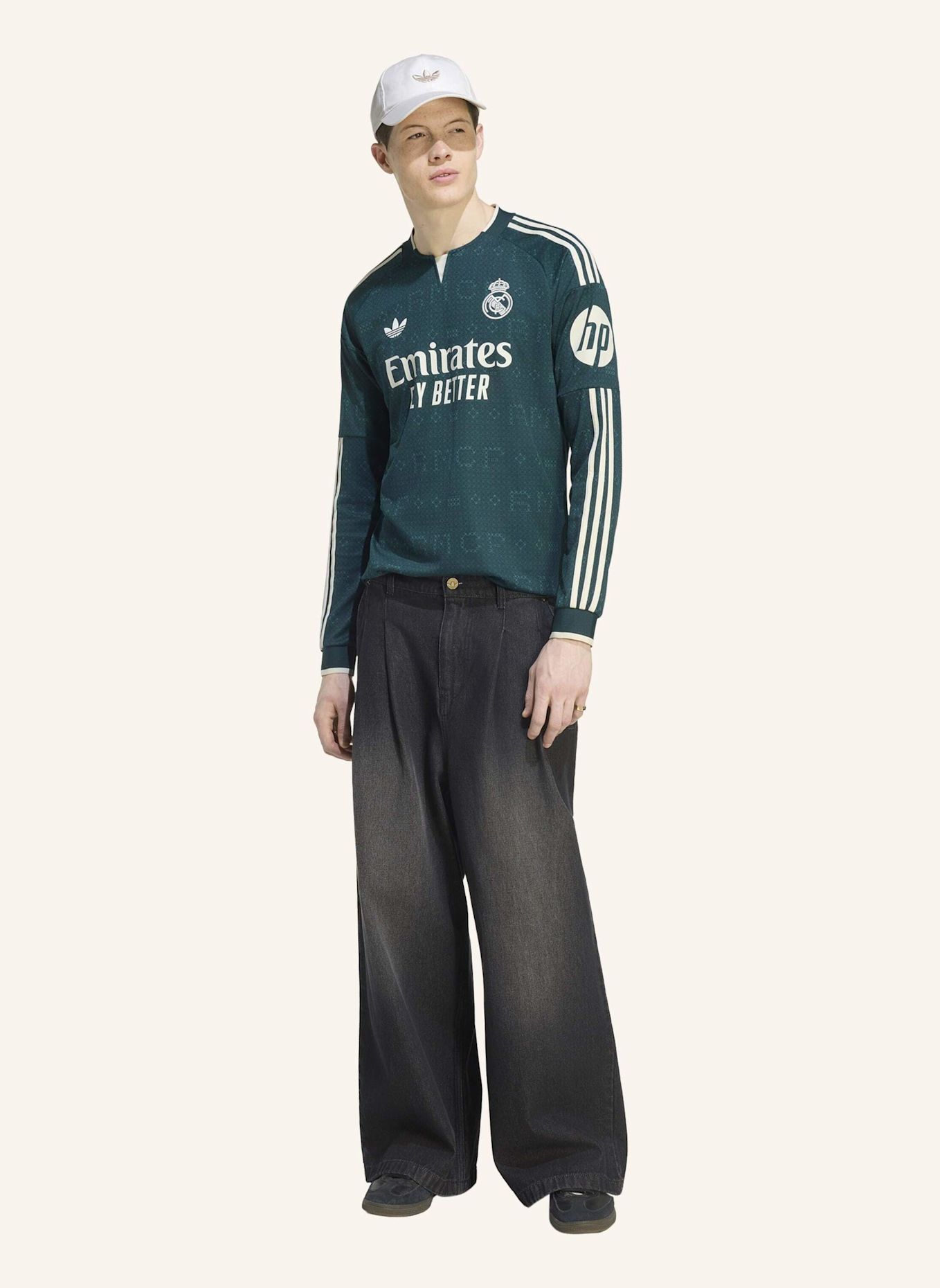 adidas REAL MADRID 26/27 AUSWÄRTSTRIKOT, LANGÄRMLIG: GRÜN