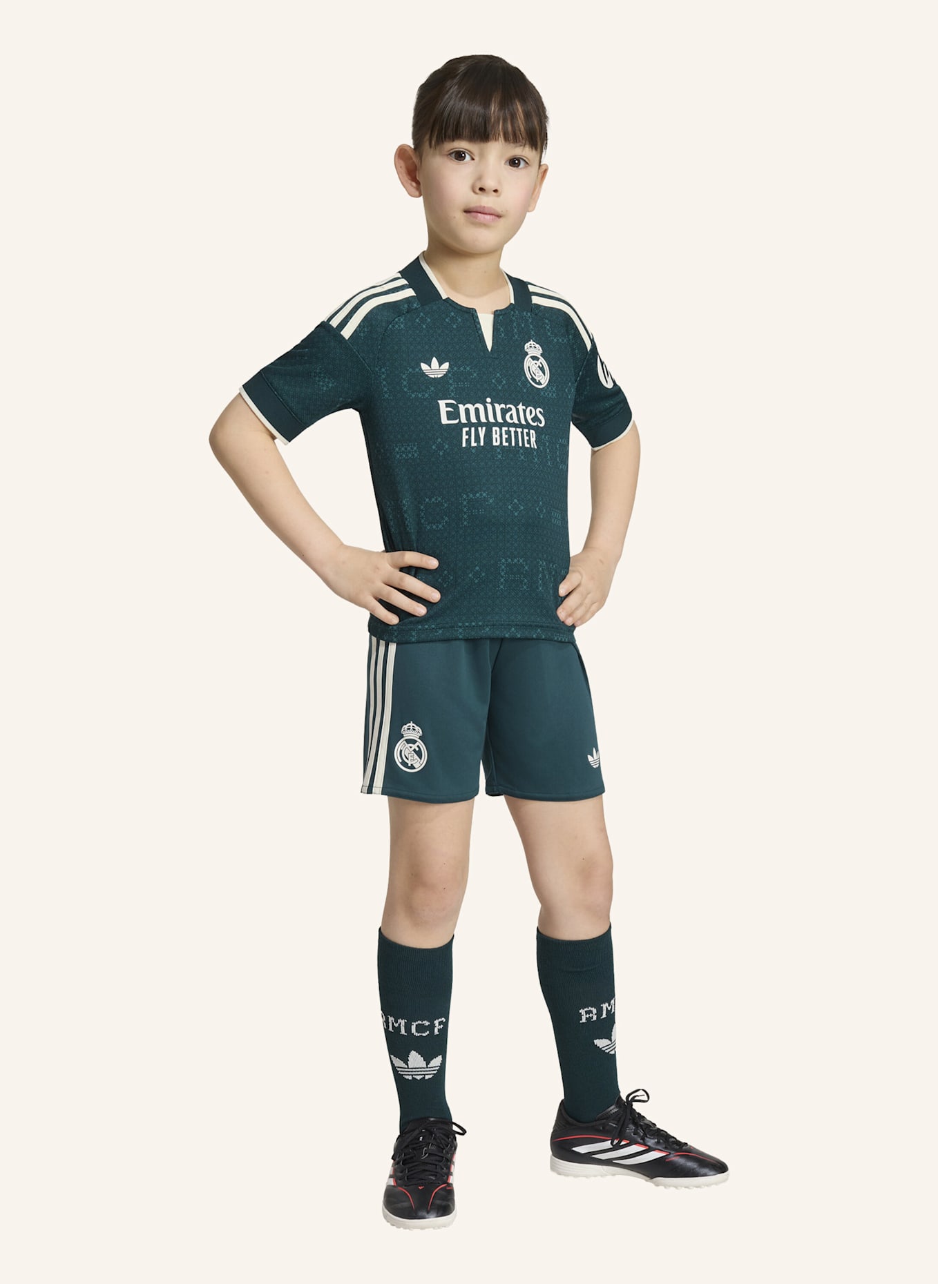 adidas REAL MADRID 26/27 MINI-AUSWÄRTSAUSRÜSTUNG: GRÜN