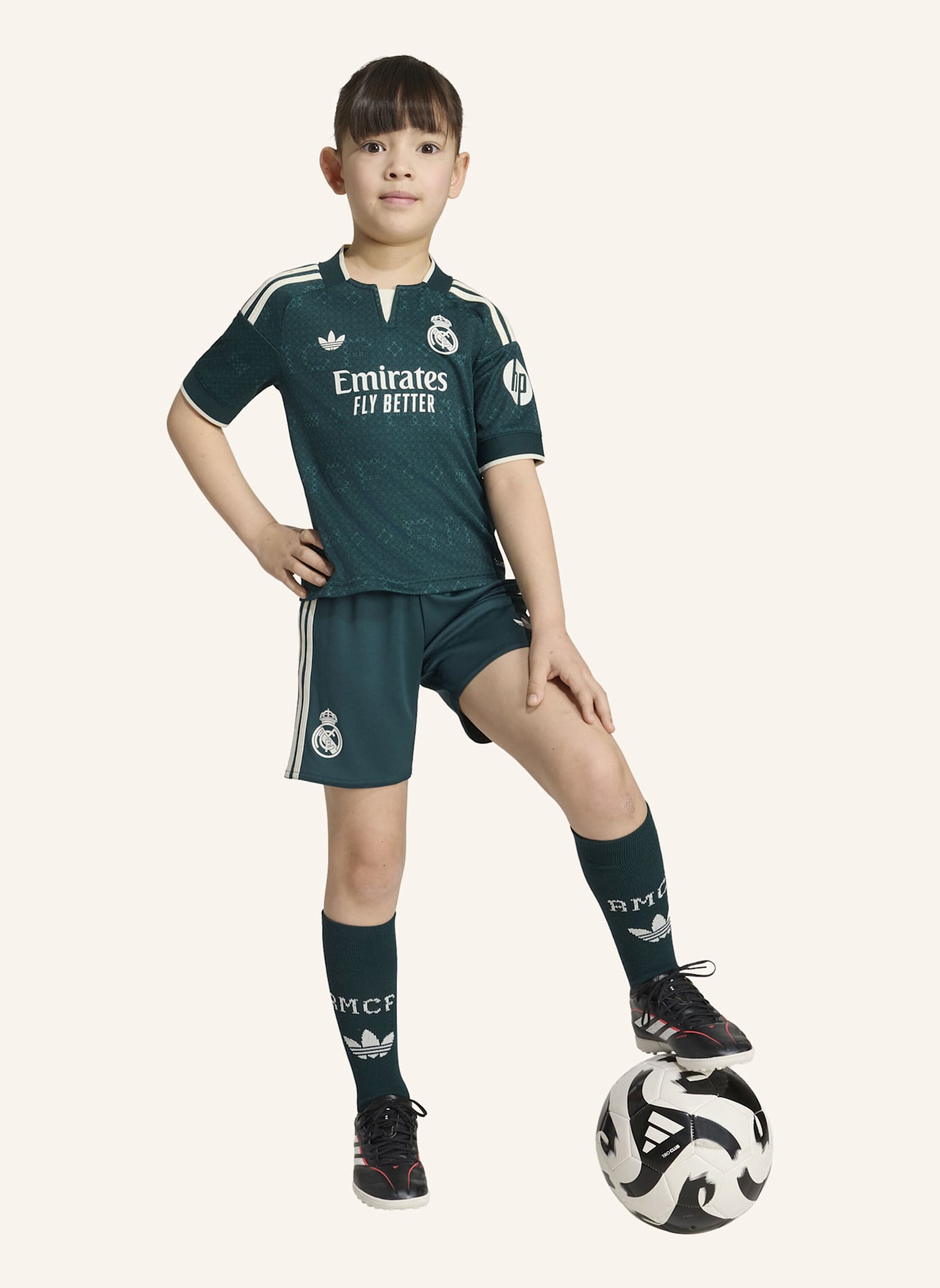 adidas REAL MADRID 26/27 MINI-AUSWÄRTSAUSRÜSTUNG: GRÜN