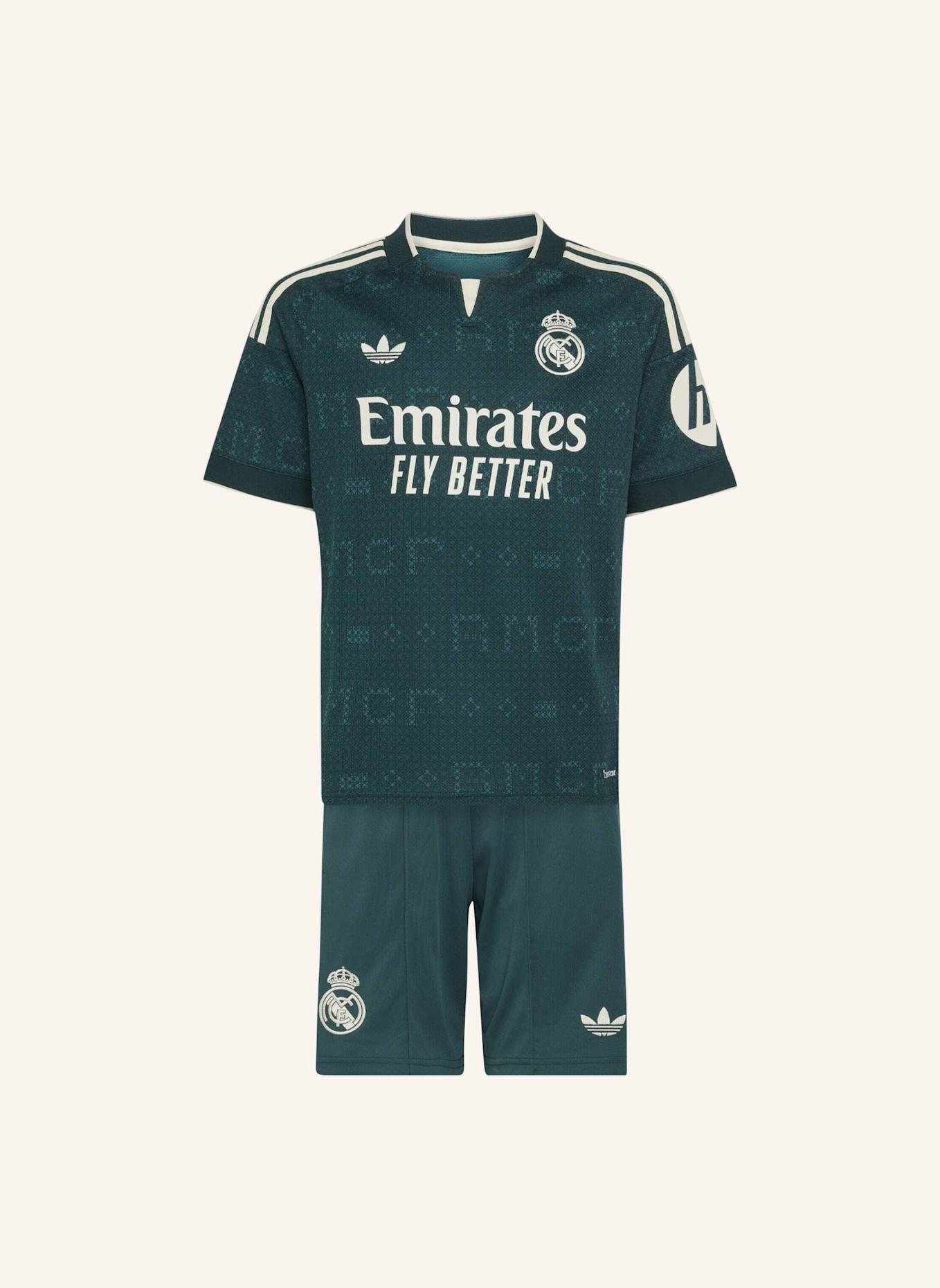 adidas REAL MADRID 26/27 KIDS AUSWÄRTSAUSRÜSTUNG: GRÜN