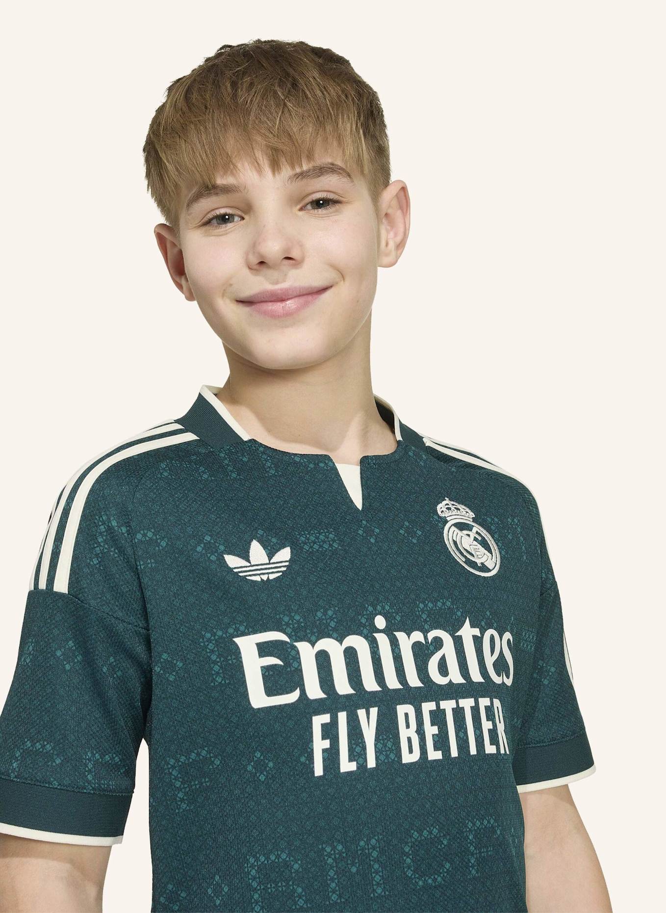 adidas REAL MADRID 26/27 KIDS AUSWÄRTSAUSRÜSTUNG: GRÜN