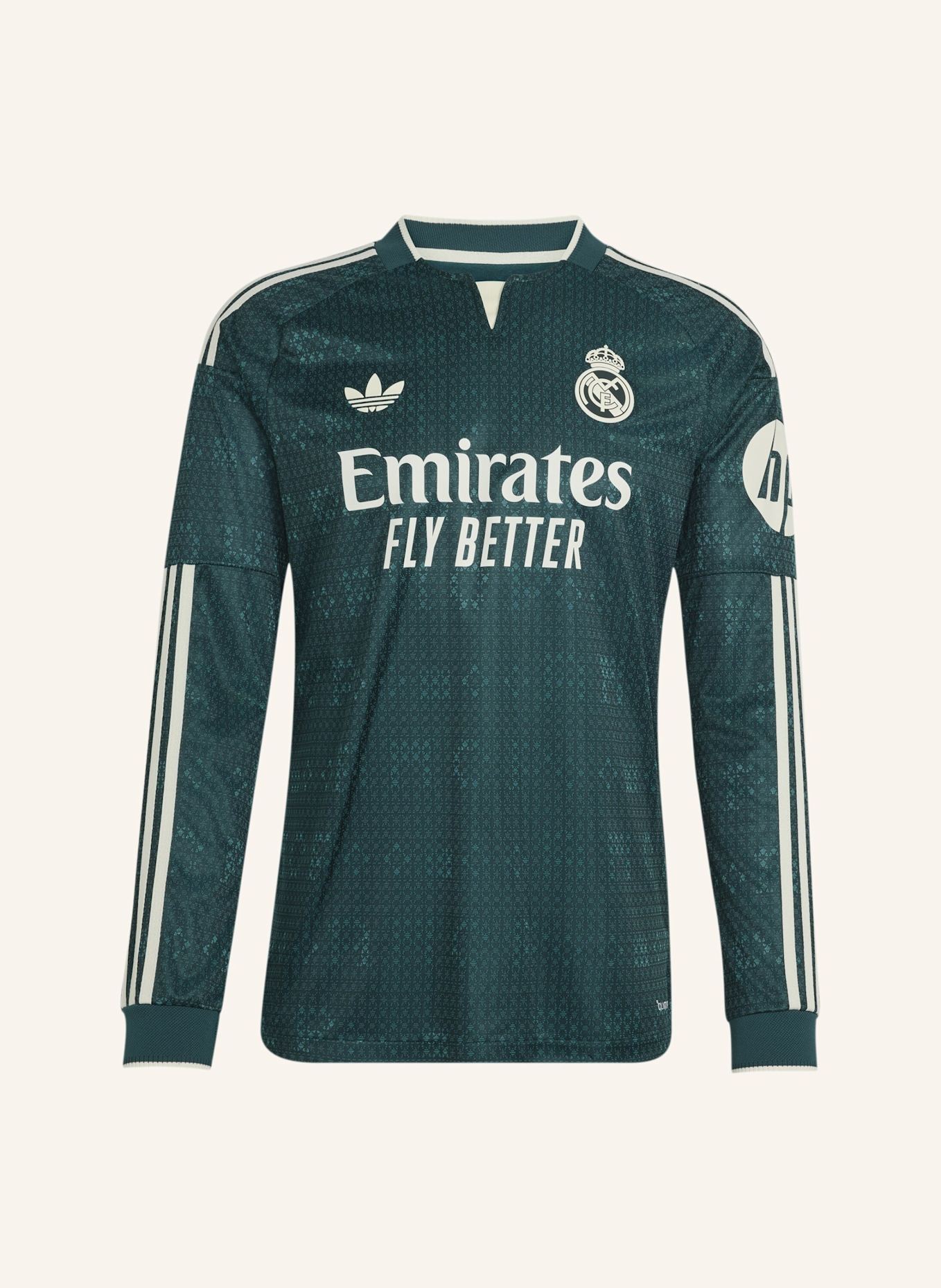 adidas REAL MADRID 26/27 AUTHENTIC AUSWÄRTSTRIKOT, LANGÄRMELIG: GRÜN