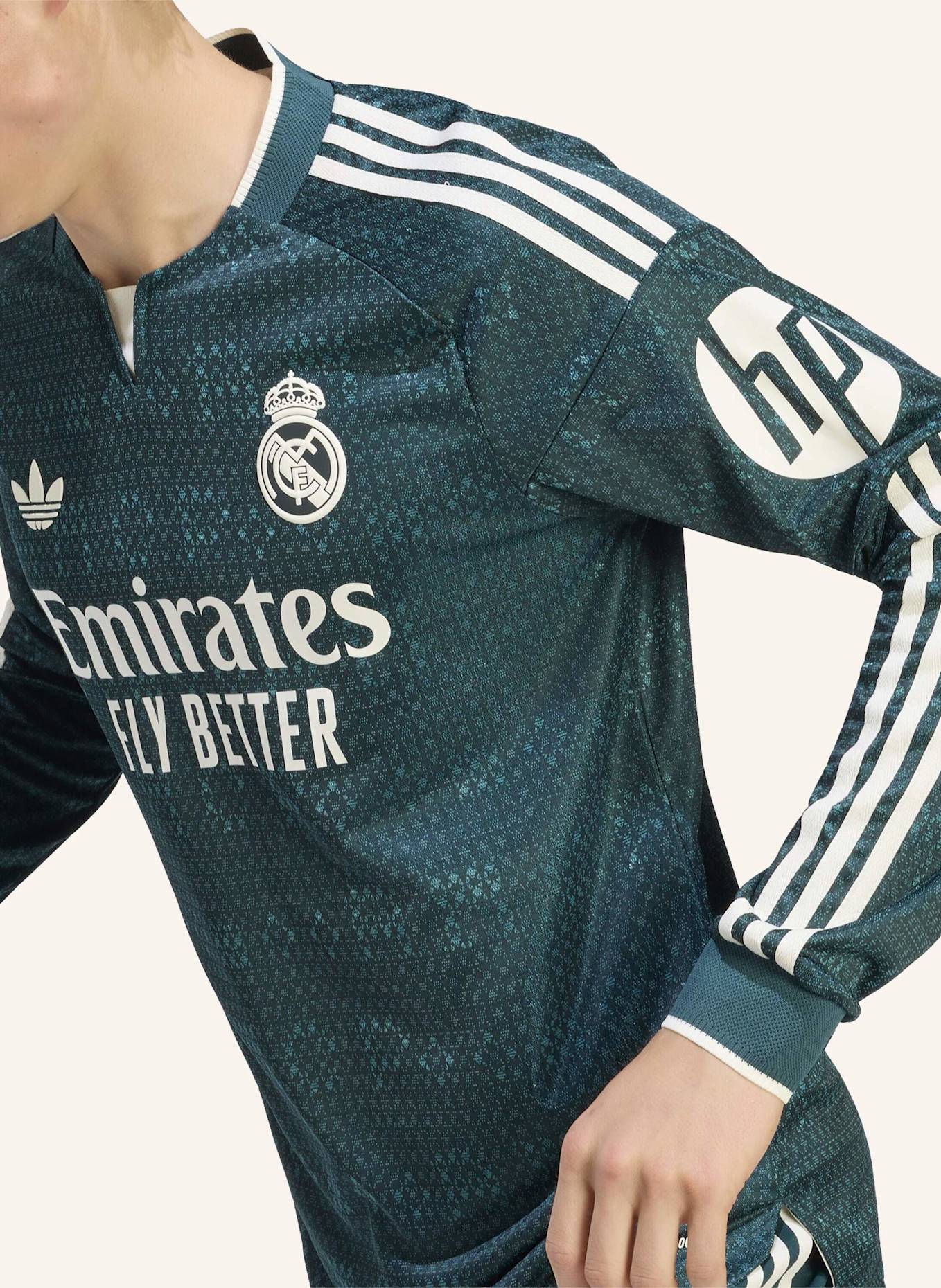 adidas REAL MADRID 26/27 AUTHENTIC AUSWÄRTSTRIKOT, LANGÄRMELIG: GRÜN