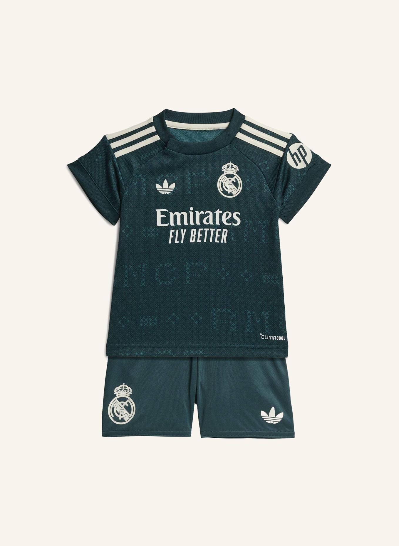 adidas REAL MADRID 26/27 KIDS AUSWÄRTSAUSRÜSTUNG: GRÜN