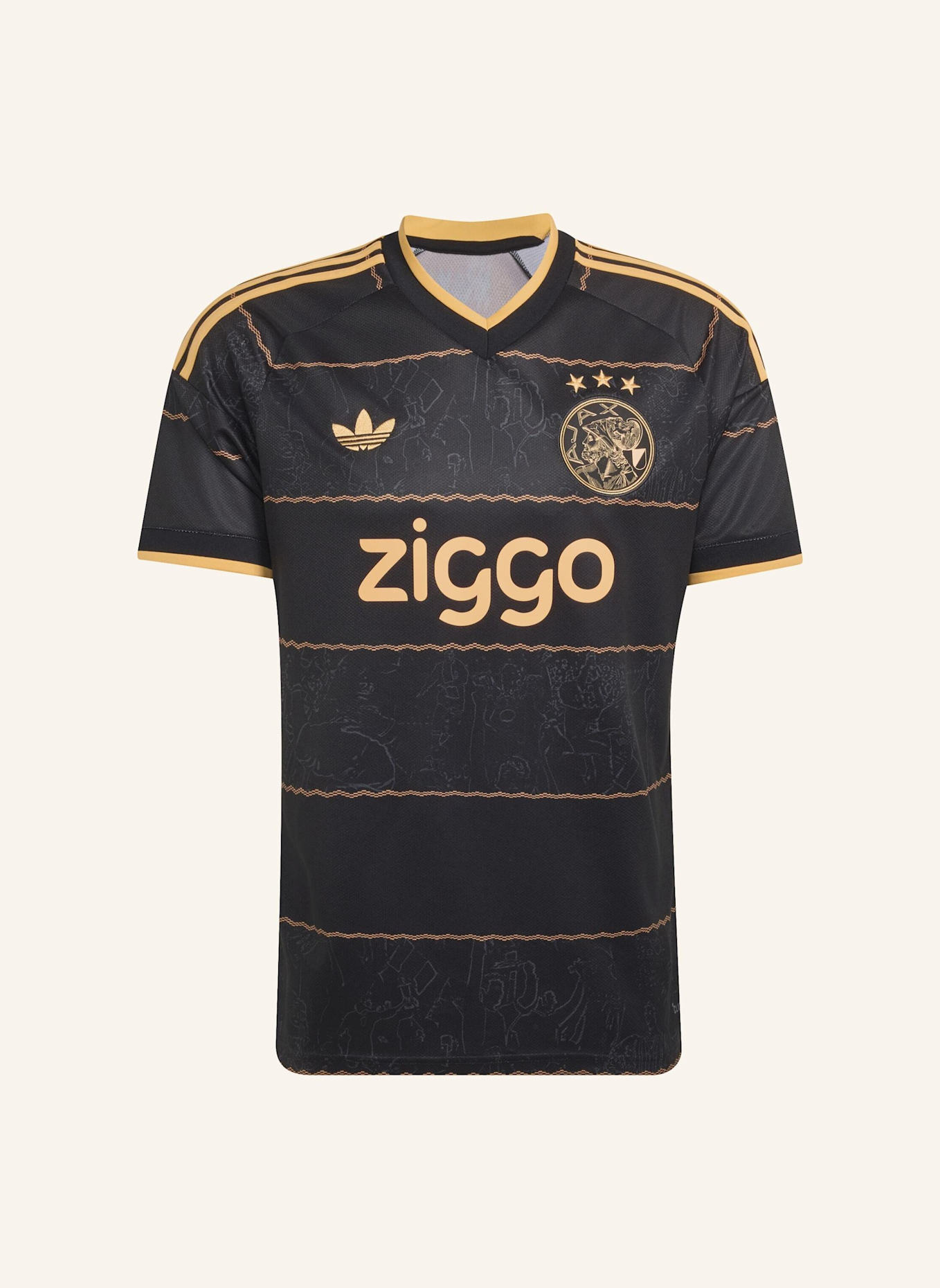 adidas AJAX AMSTERDAM 26/27 AUSWÄRTSTRIKOT: SCHWARZ/ ORANGE
