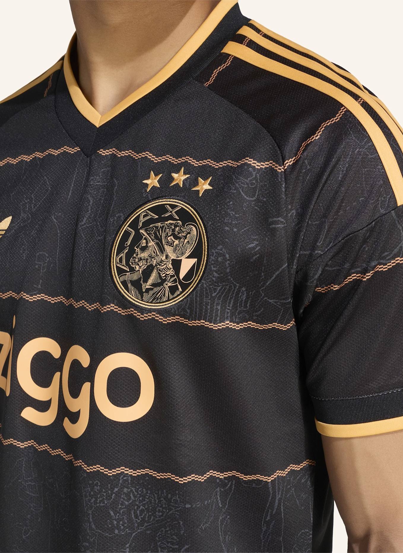 adidas AJAX AMSTERDAM 26/27 AUSWÄRTSTRIKOT: SCHWARZ/ ORANGE