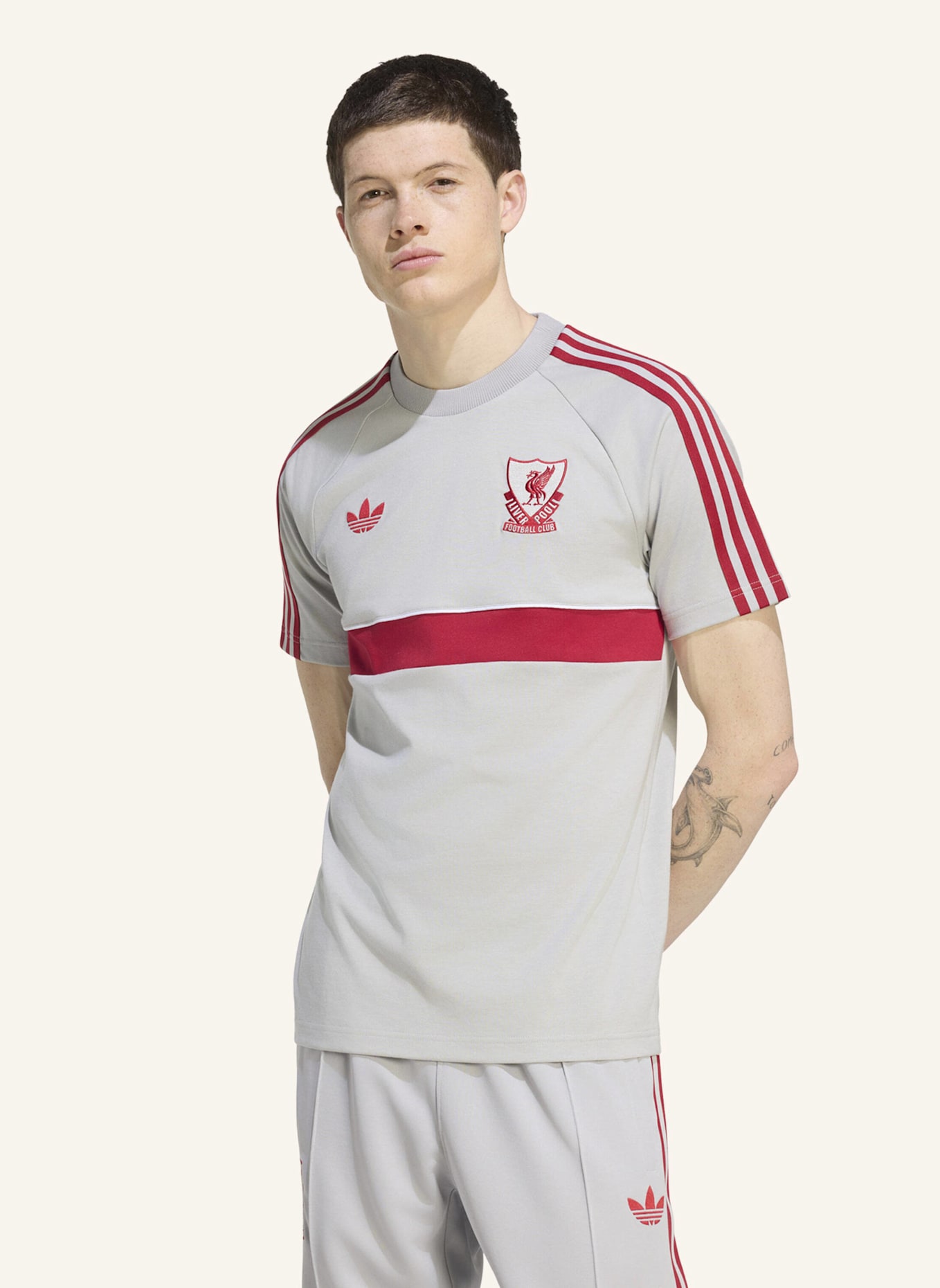 adidas LIVERPOOL FC ORIGINALS T-SHIRT: GRAU