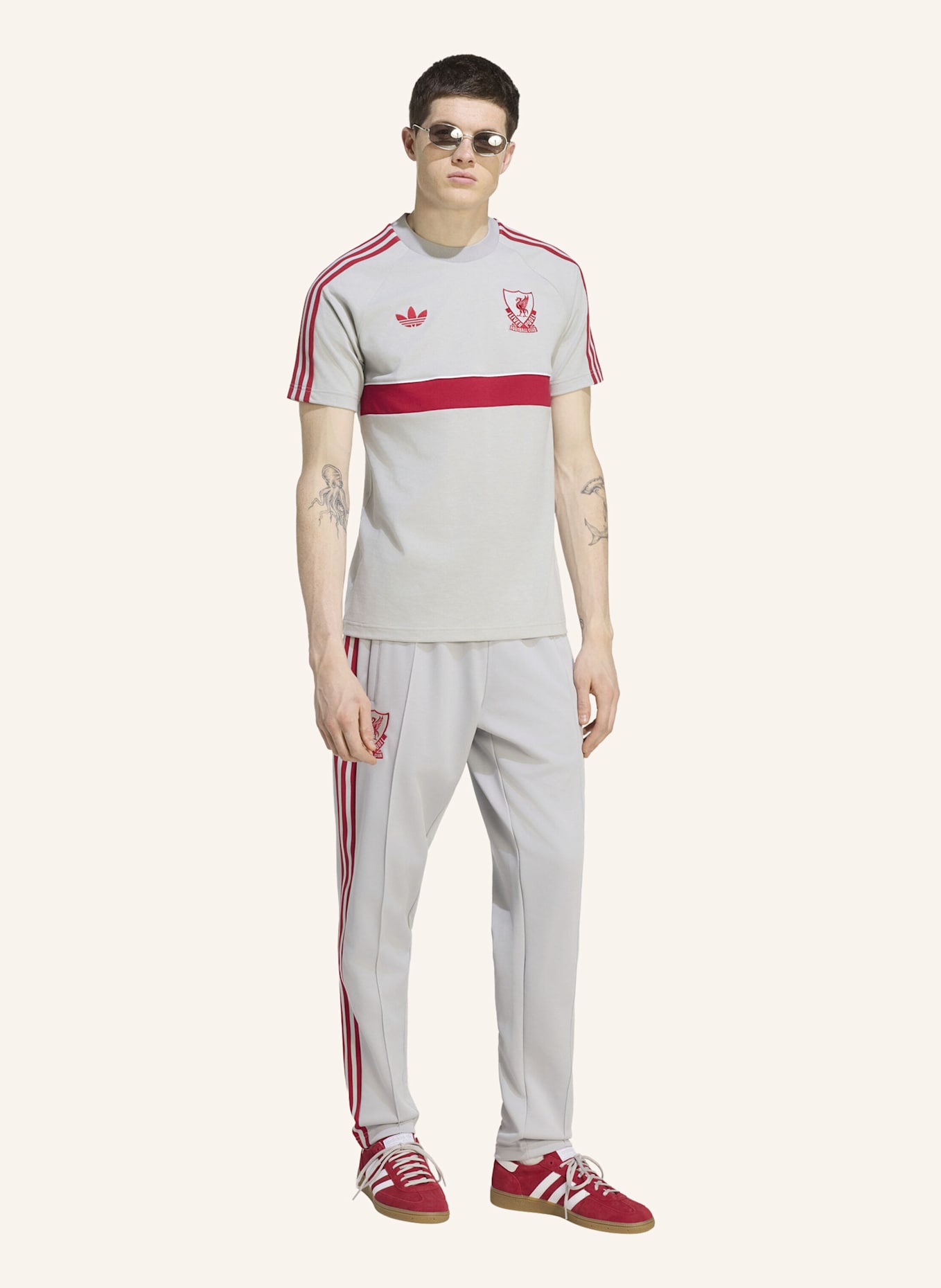 adidas LIVERPOOL FC ORIGINALS T-SHIRT: GRAU