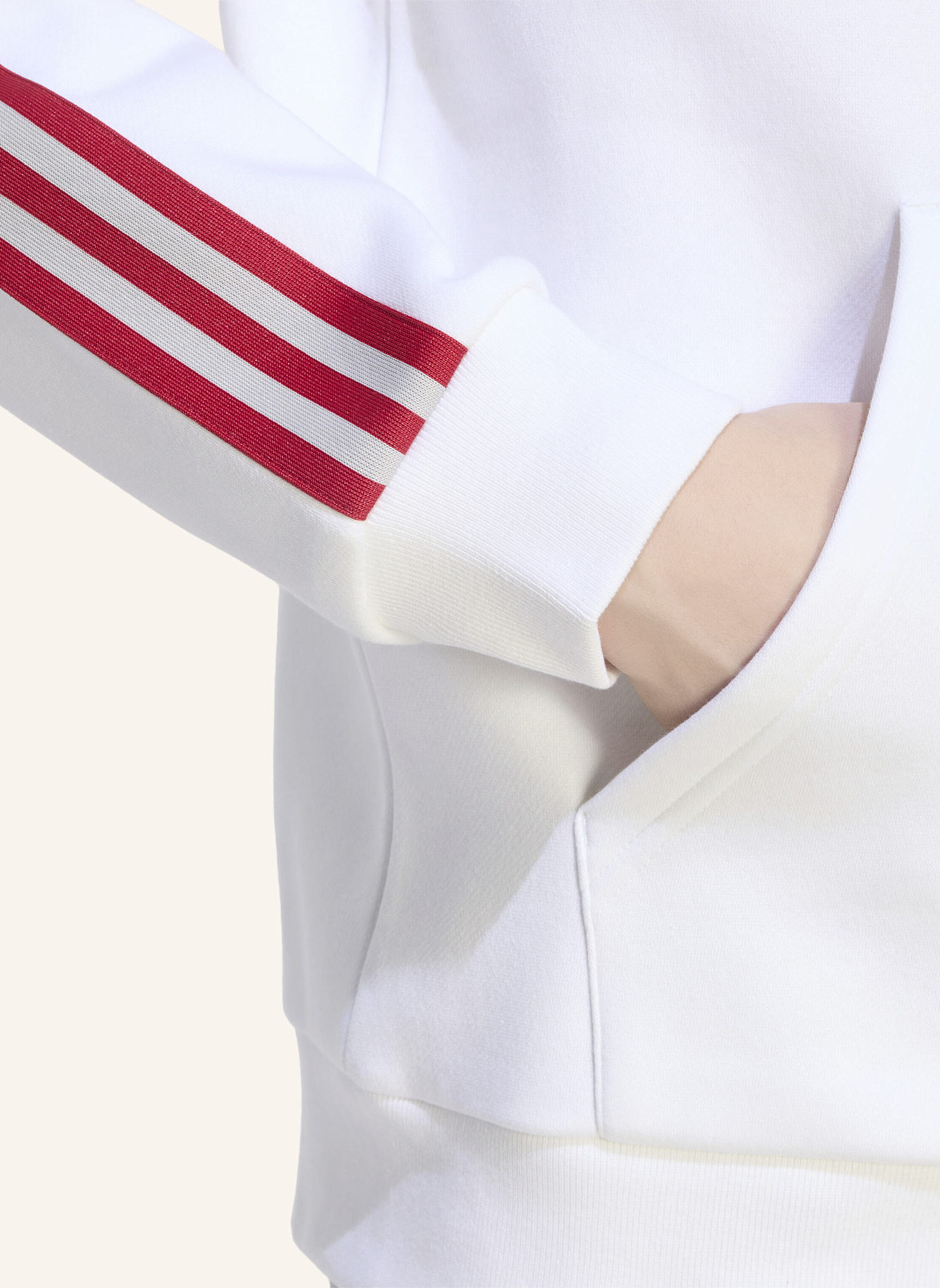 adidas FC LIVERPOOL ORIGINALS HOODIE: WEISS