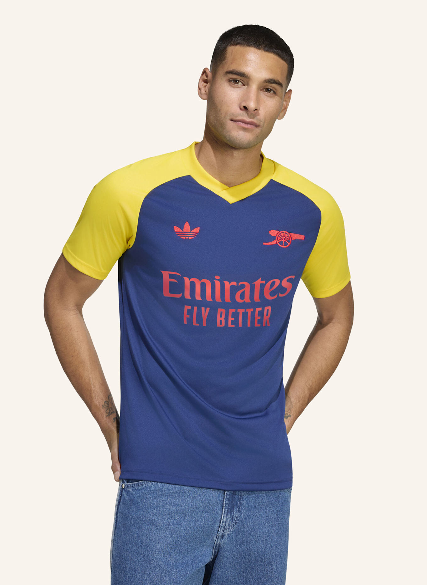 adidas FC ARSENAL 26/27 PRE-MATCH AUSWÄRTSTRIKOT: BLAU