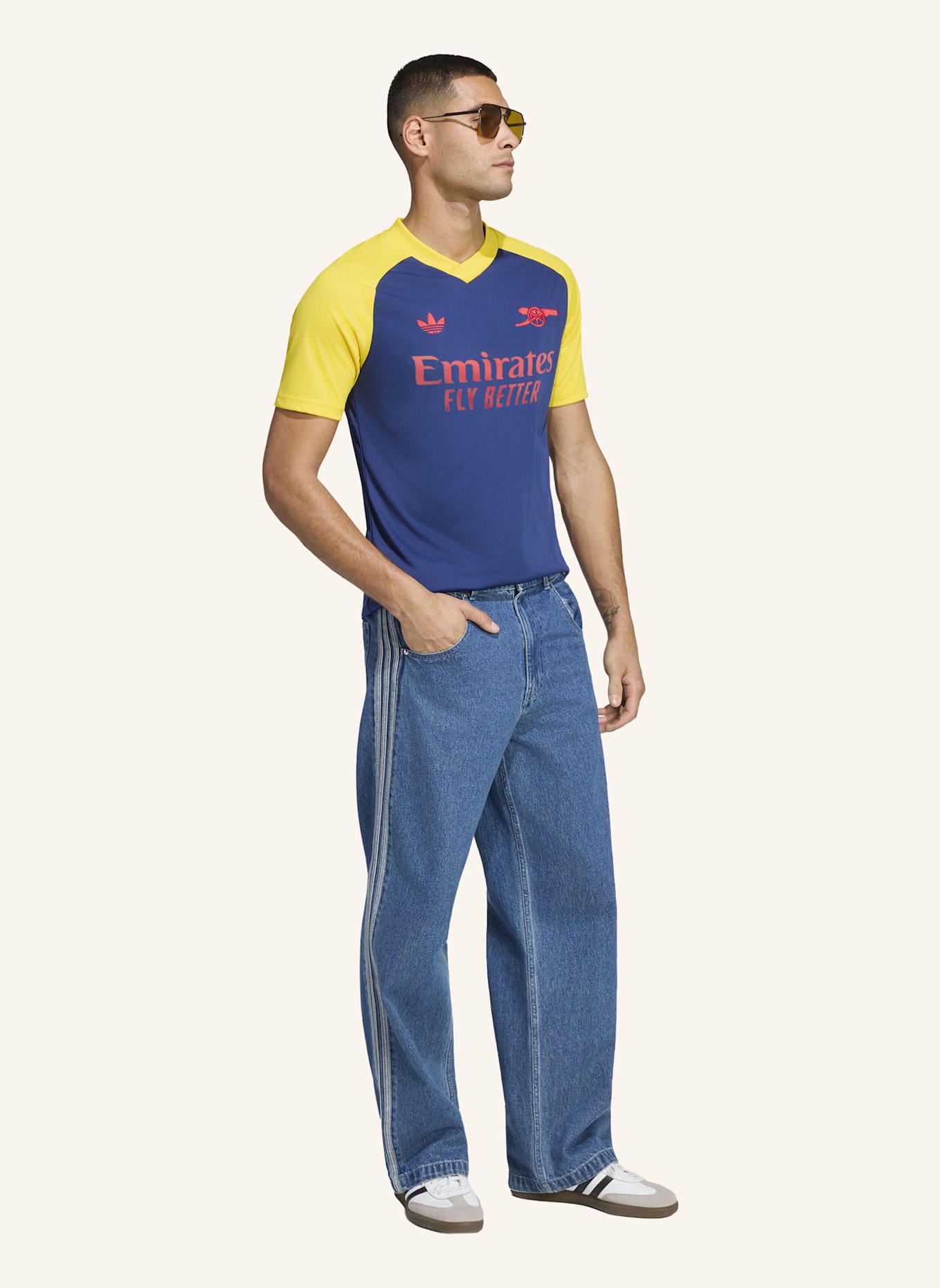 adidas FC ARSENAL 26/27 PRE-MATCH AUSWÄRTSTRIKOT: BLAU