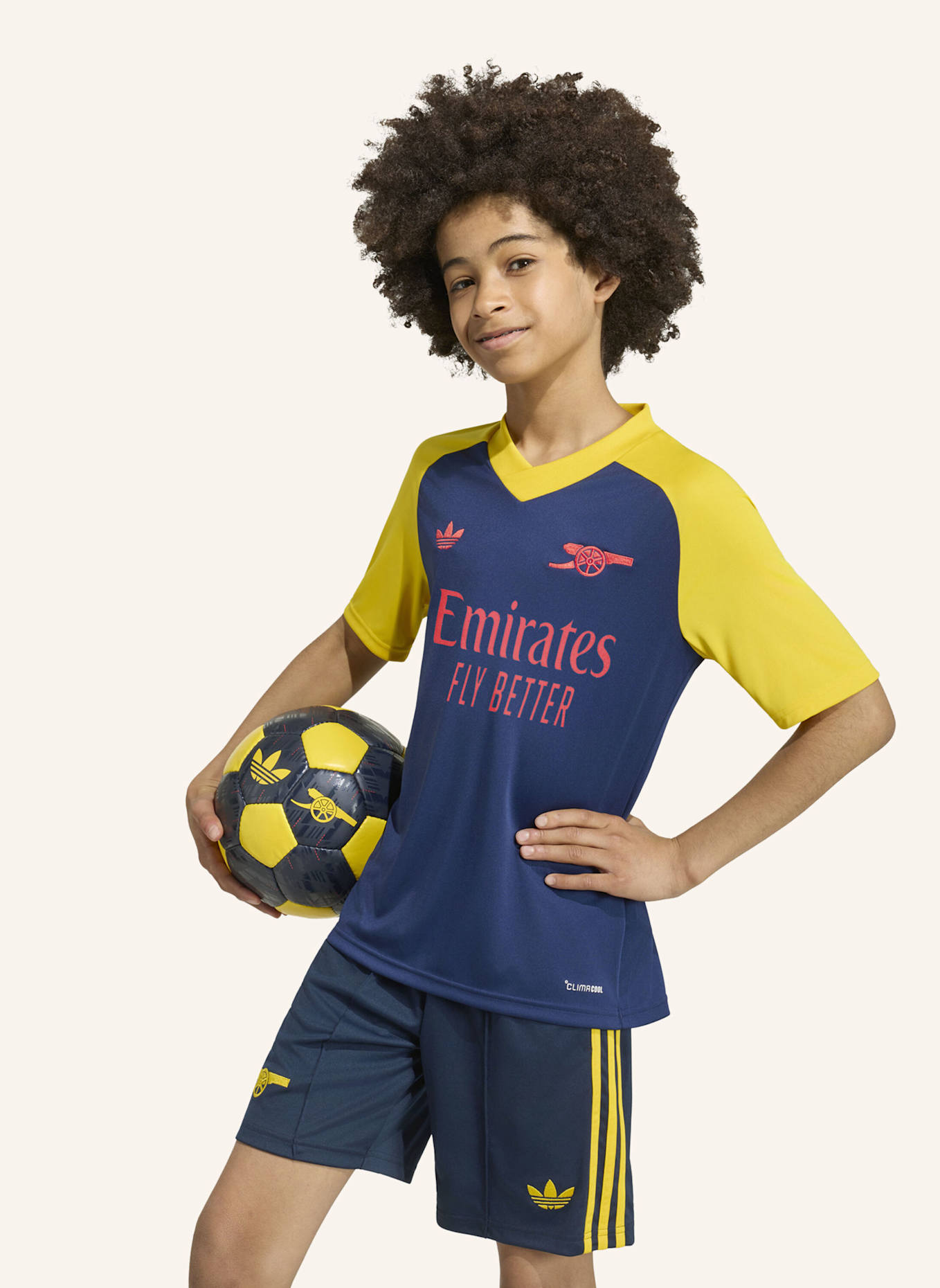 adidas ARSENAL FC 26/27 KIDS PRE-MATCH AUSWÄRTSTRIKOT: BLAU