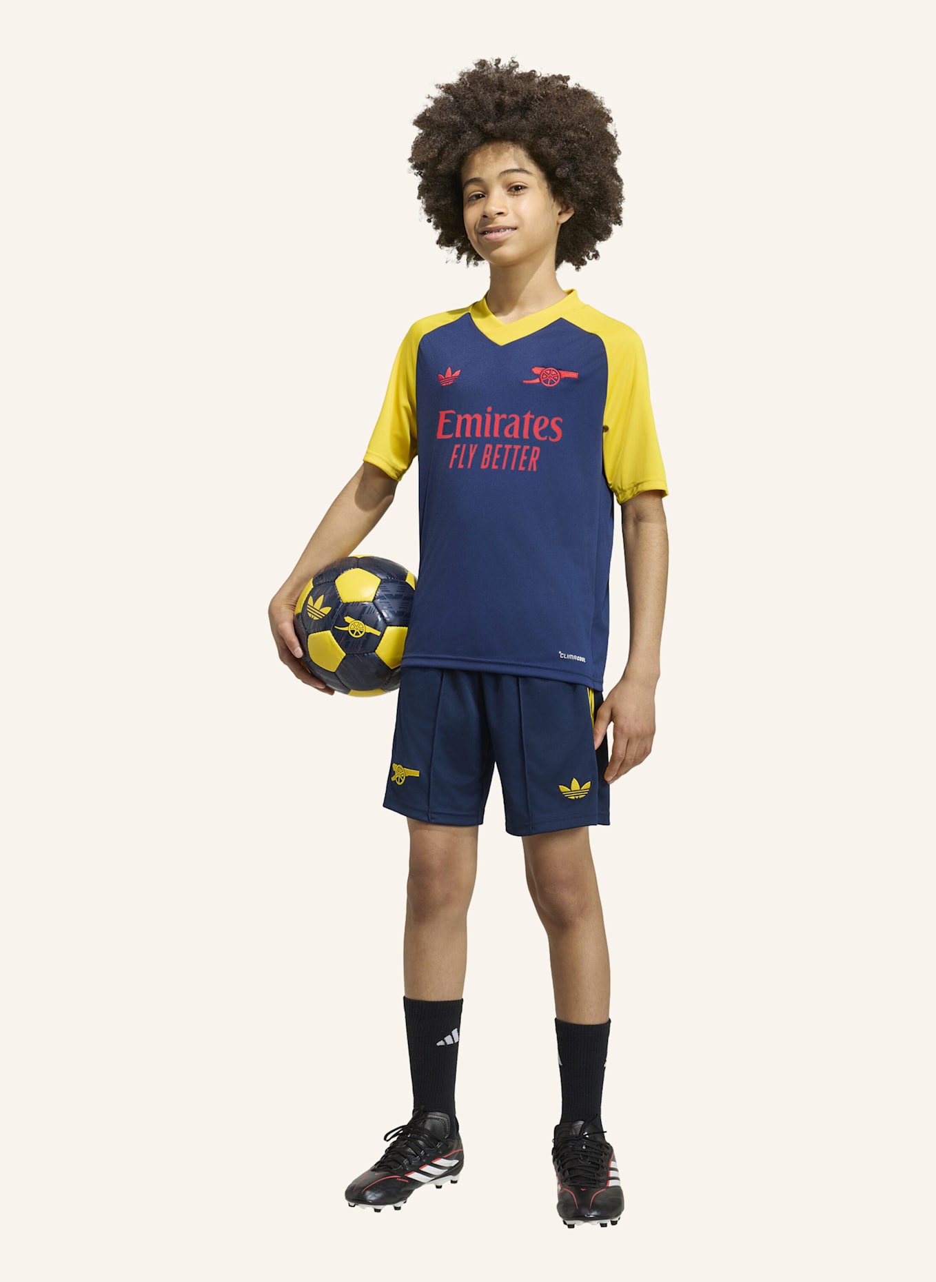 adidas ARSENAL FC 26/27 KIDS PRE-MATCH AUSWÄRTSTRIKOT: BLAU