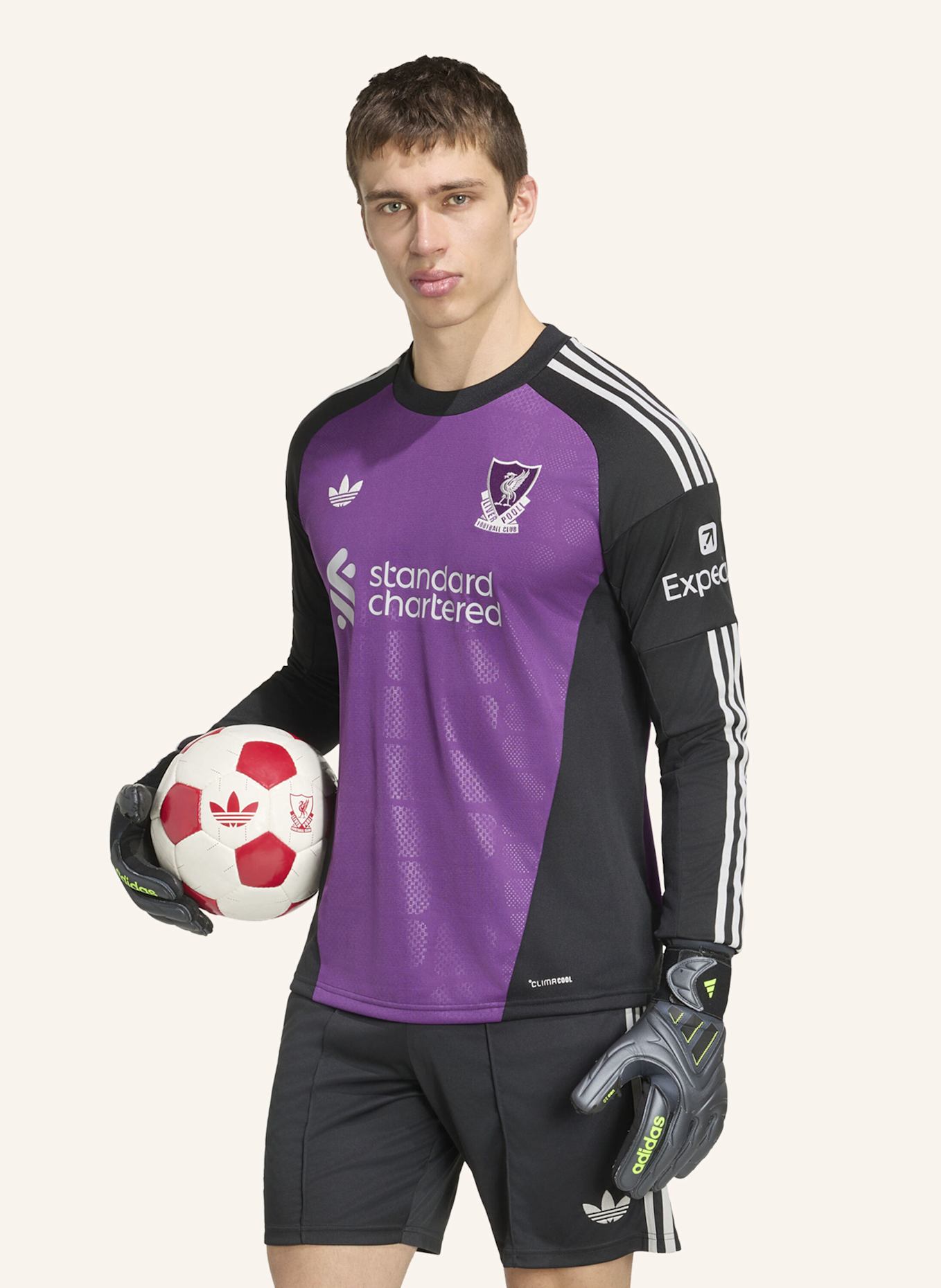 adidas LIVERPOOL FC 26/27 AUSWÄRTS-TORWARTTRIKOT: LILA/ SCHWARZ