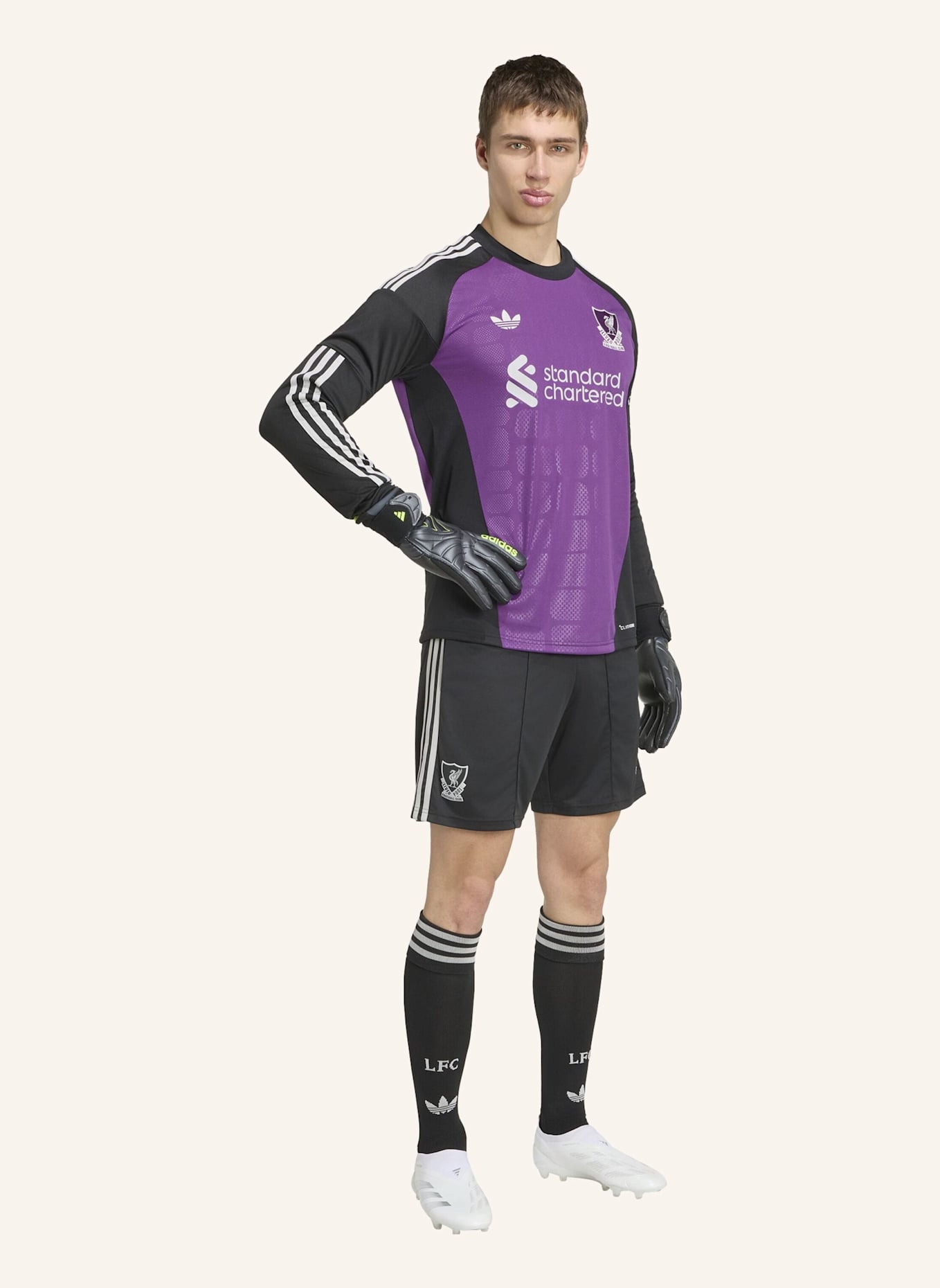 adidas LIVERPOOL FC 26/27 AUSWÄRTS-TORWARTTRIKOT: LILA/ SCHWARZ