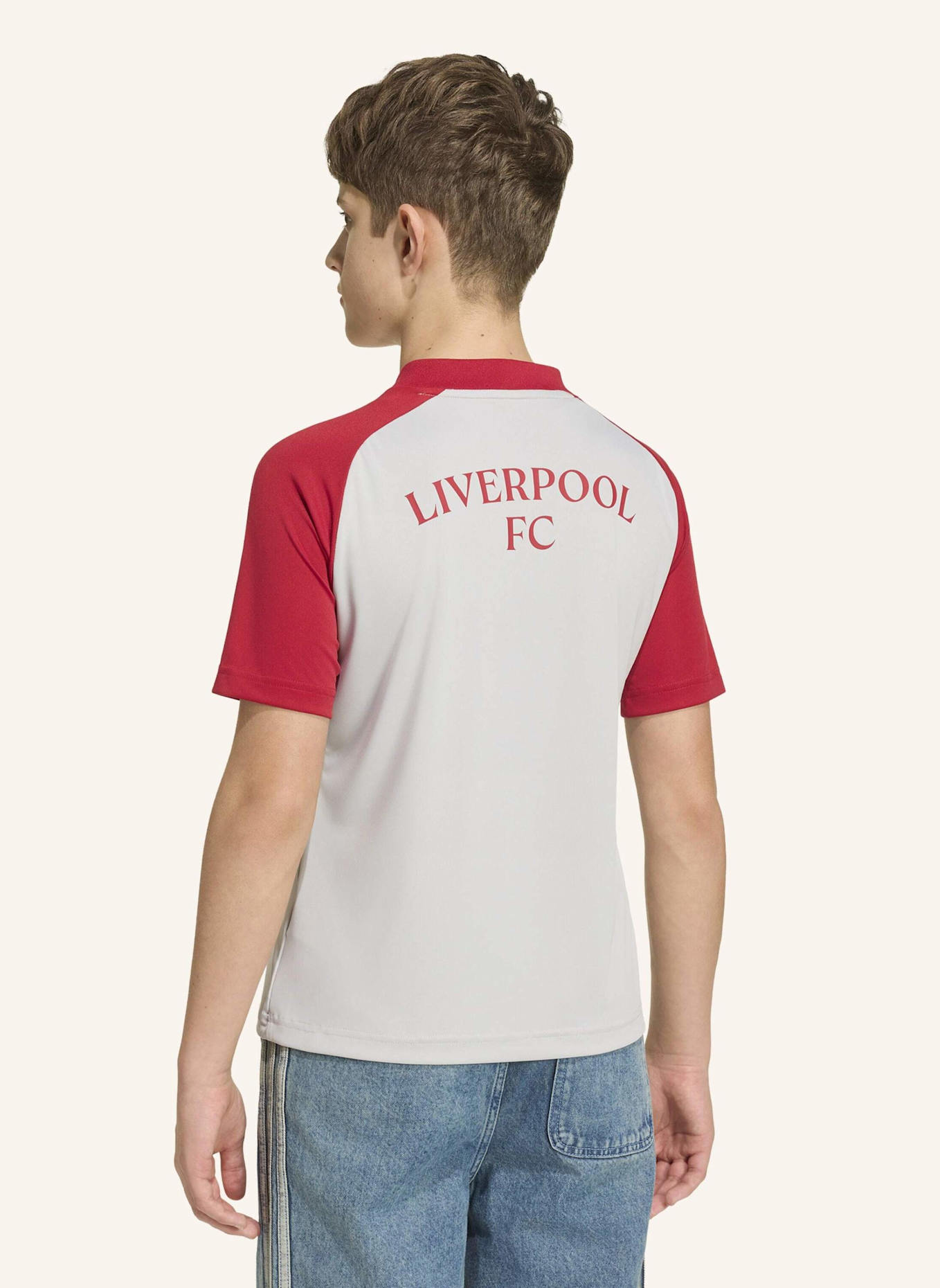 adidas FC LIVERPOOL 26/27 KIDS PRE-MATCH SHIRT: GRAU