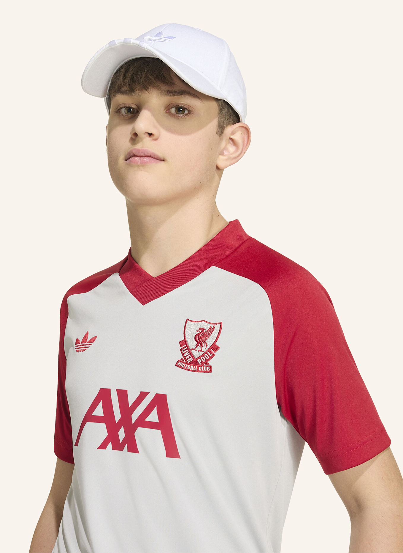 adidas FC LIVERPOOL 26/27 KIDS PRE-MATCH SHIRT: GRAU