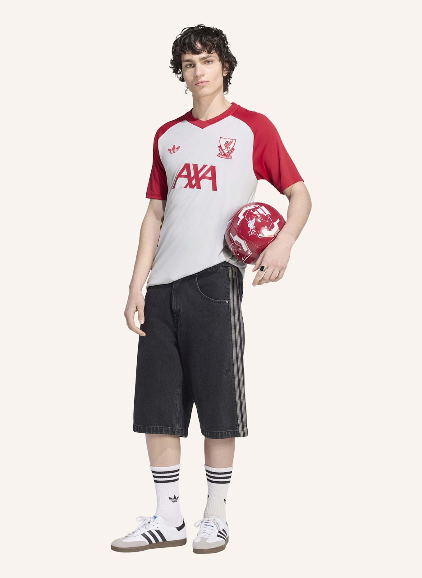 adidas FC LIVERPOOL 26/27 PRE-MATCH SHIRT: GRAU