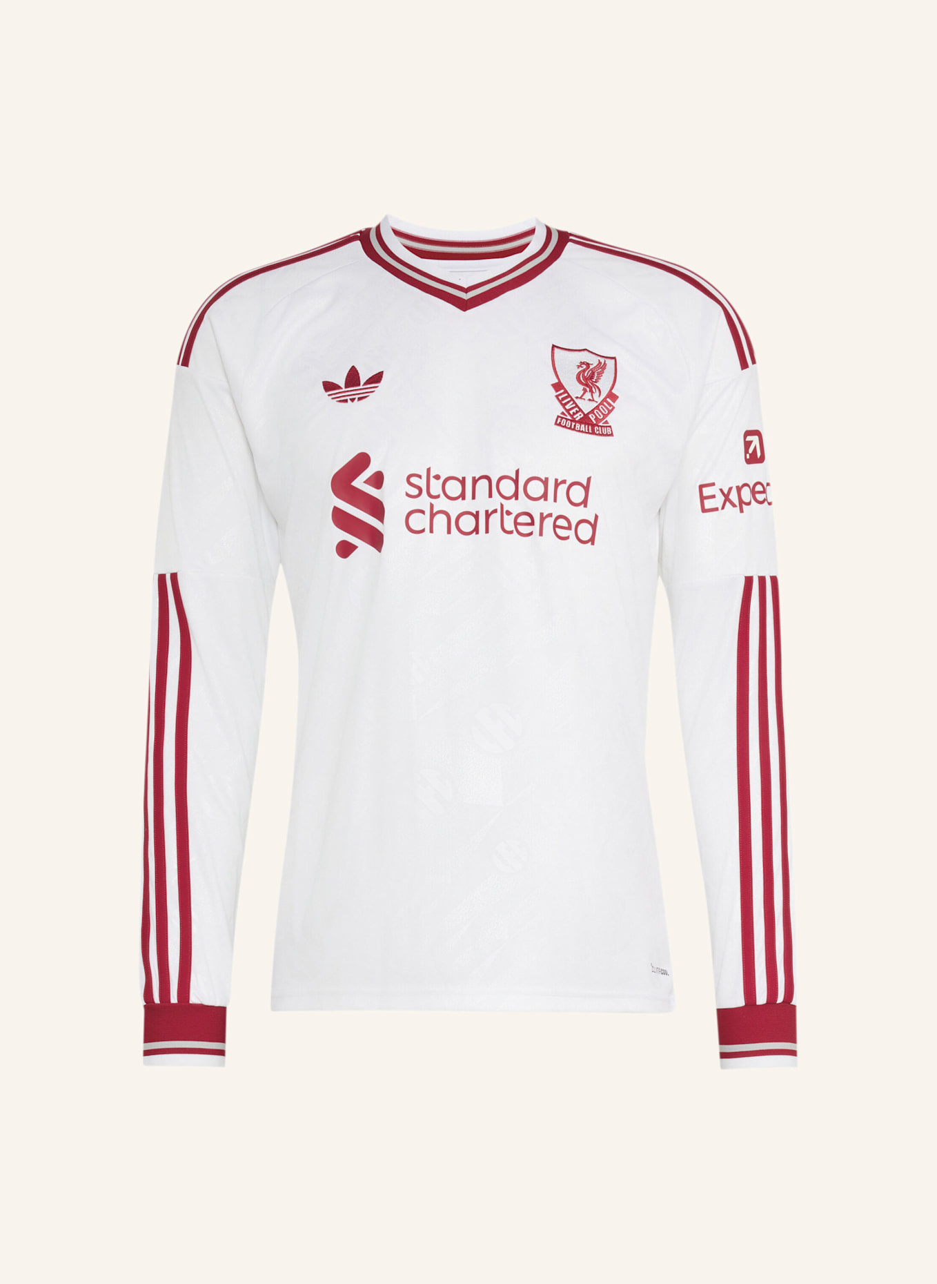 adidas FC LIVERPOOL 26/27 AUSWÄRTSTRIKOT, LANGÄRMELIG: WEISS